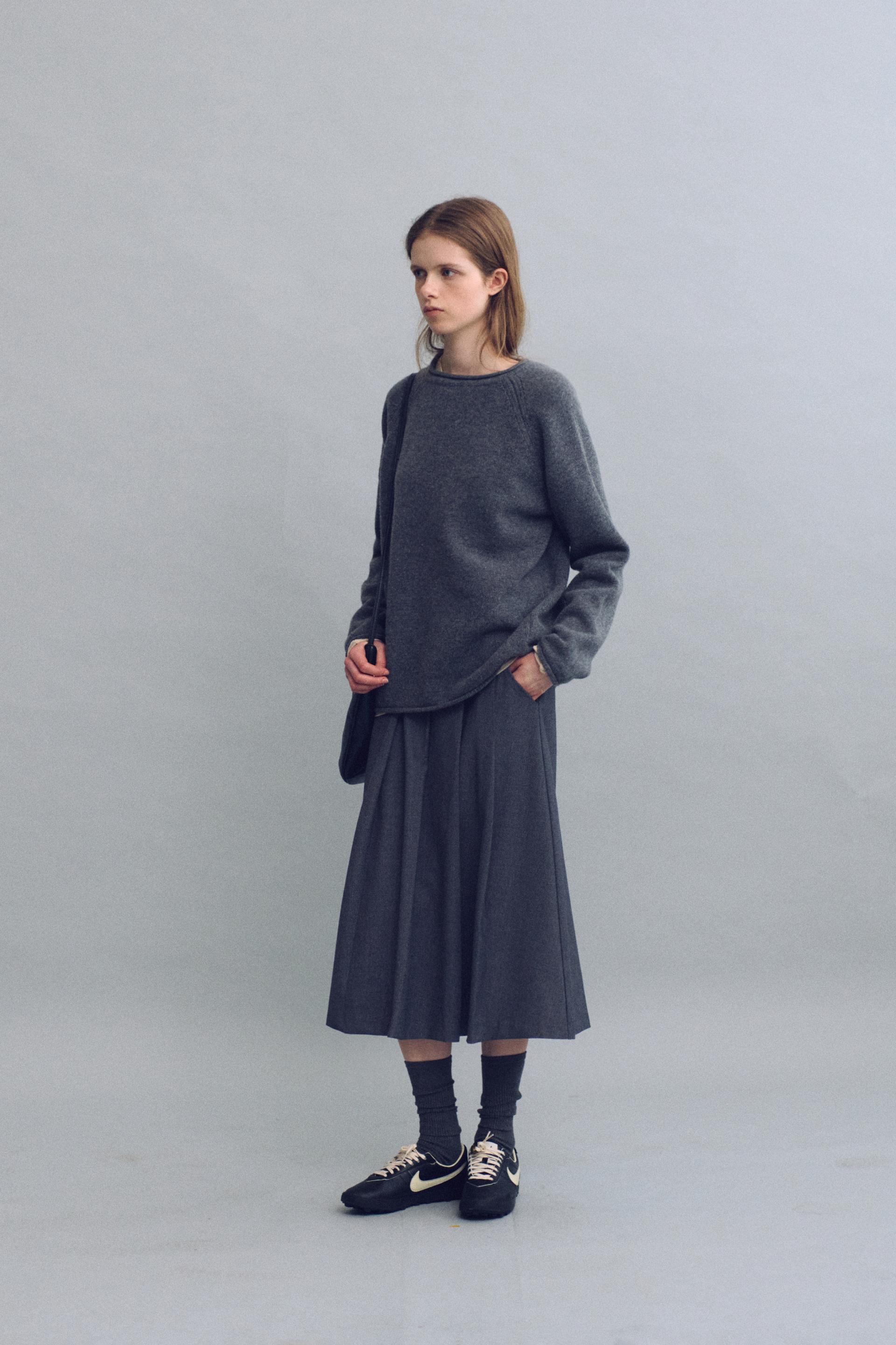 bias herring knit (grey)