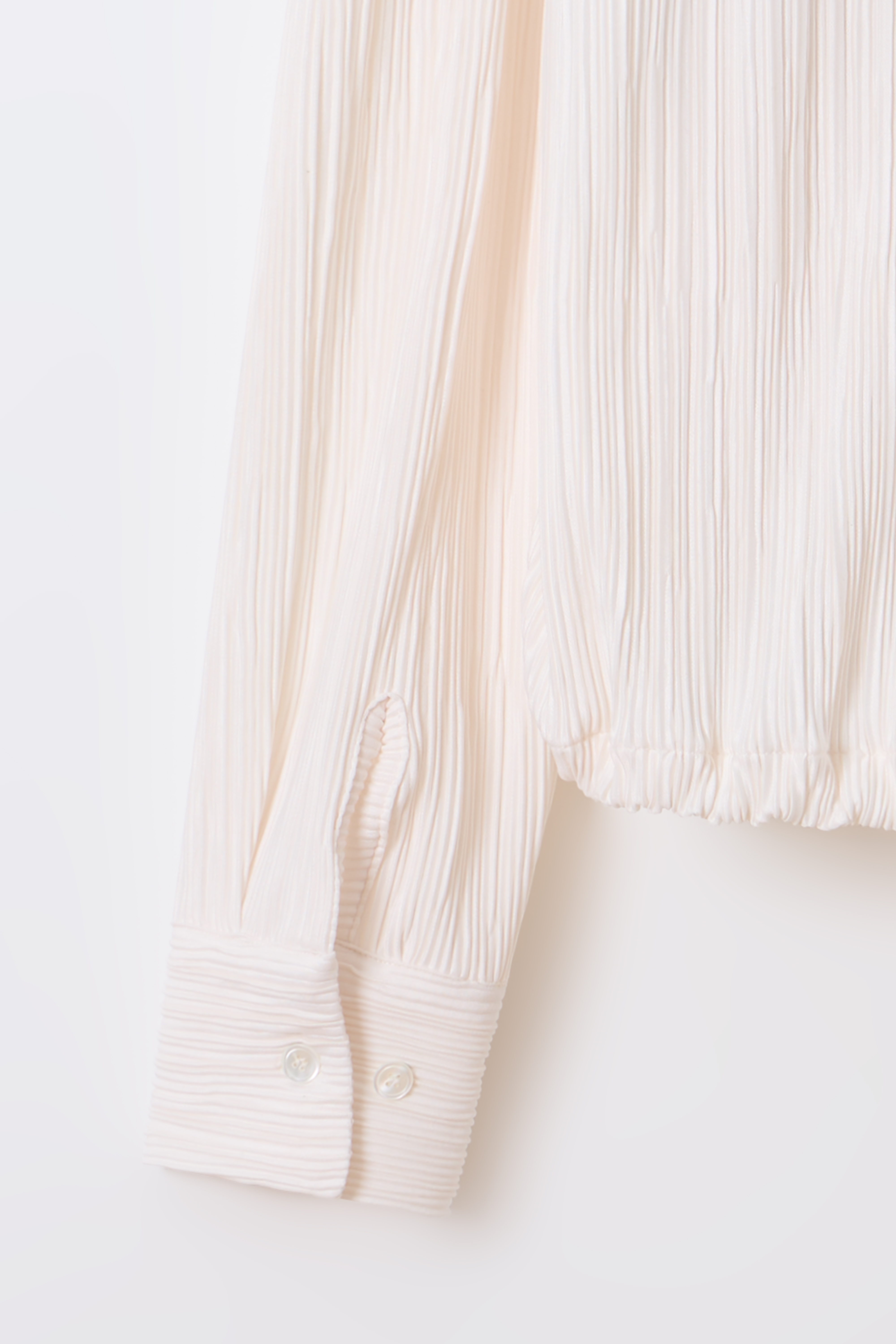 [2차 재입고] pleats string blouse (ivory)