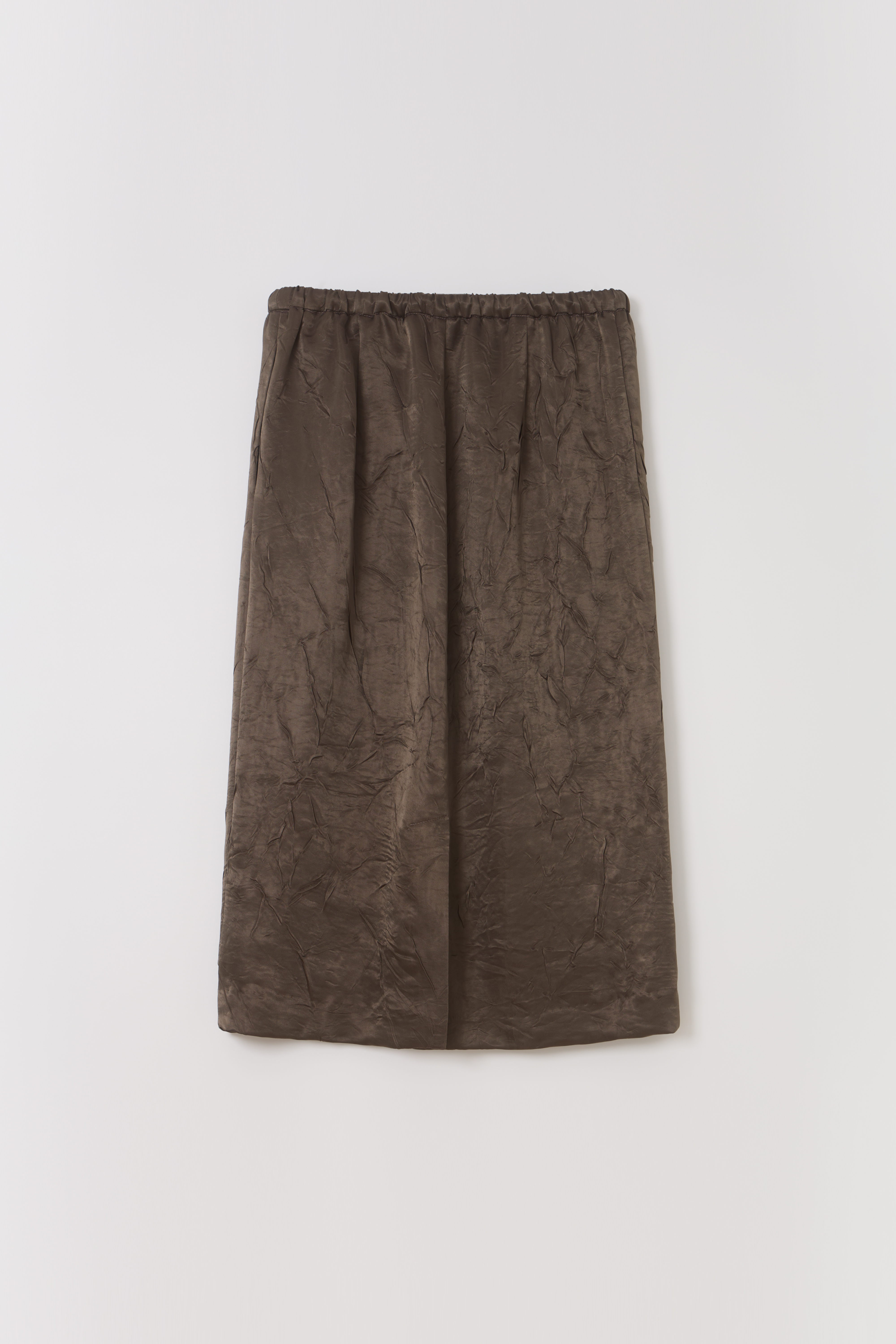 putty satin skirt (brown)