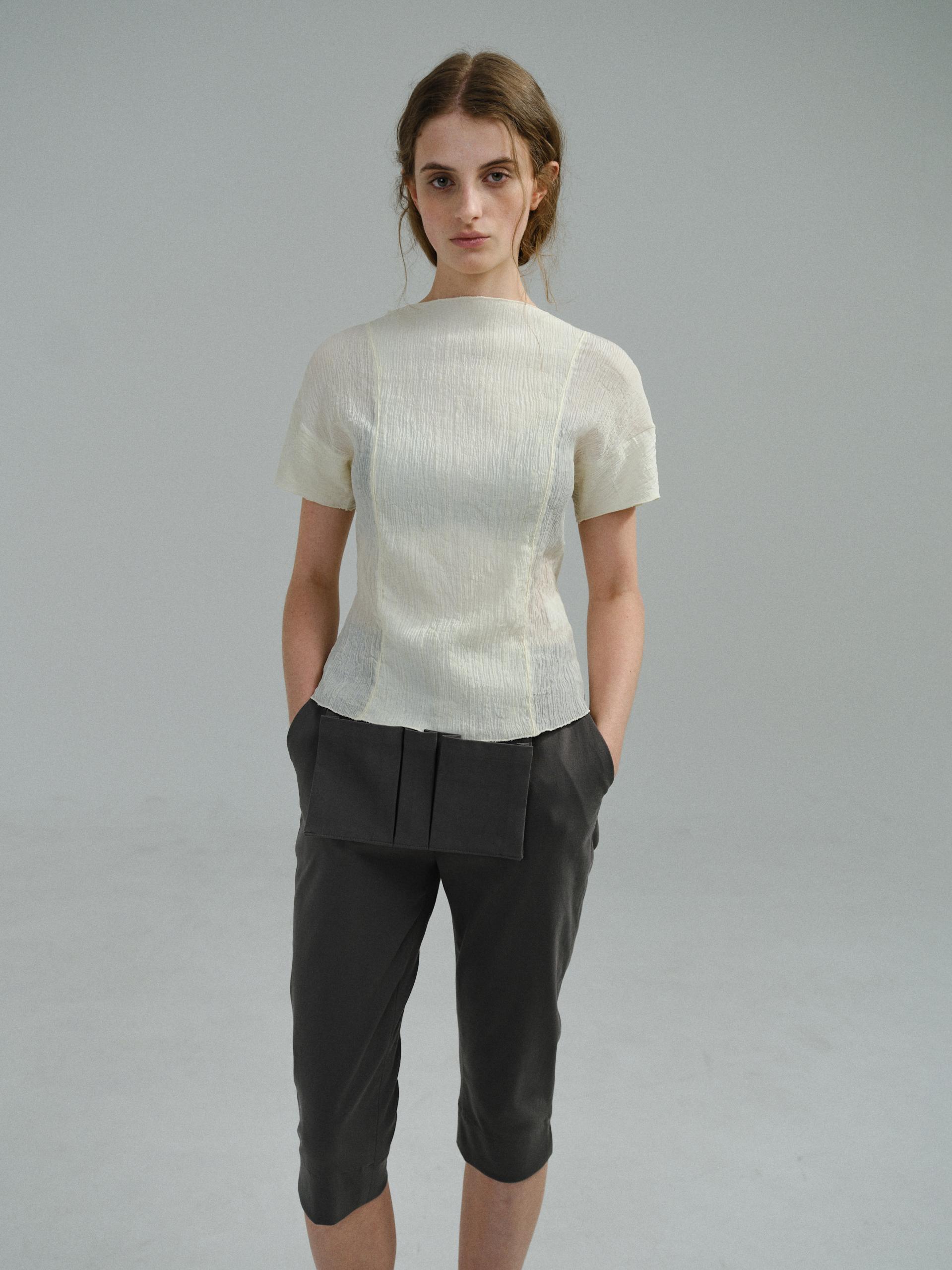 lip biker pants (grey)