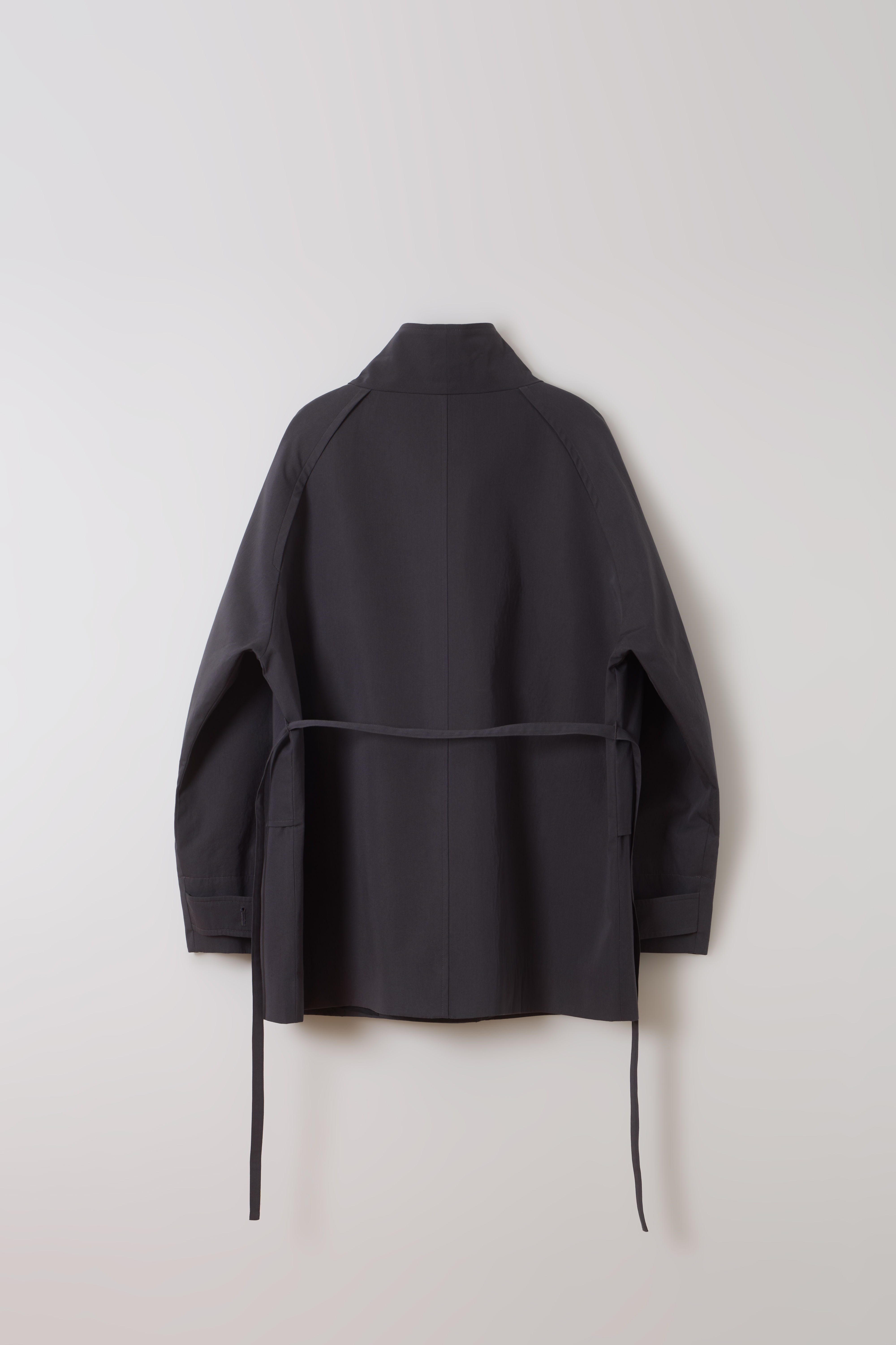 [3차 재입고] vent half trench coat (charcoal)