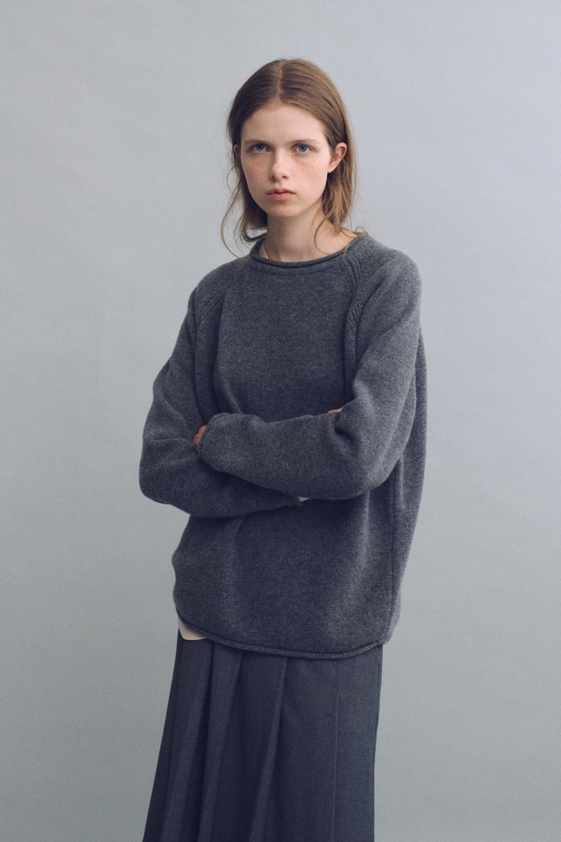 bias herring knit (grey)