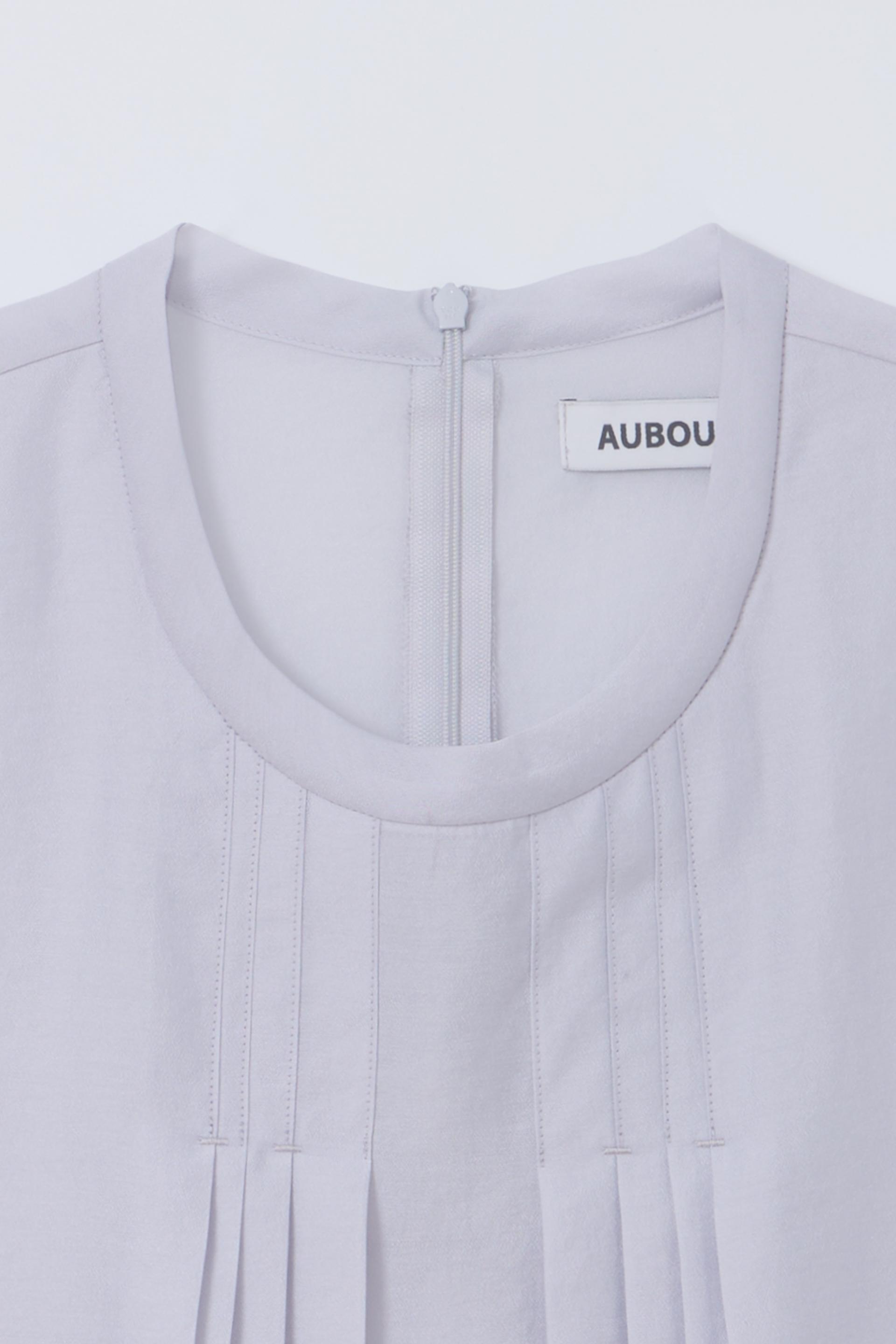 [4차 재입고] veil pleats blouse (mist)
