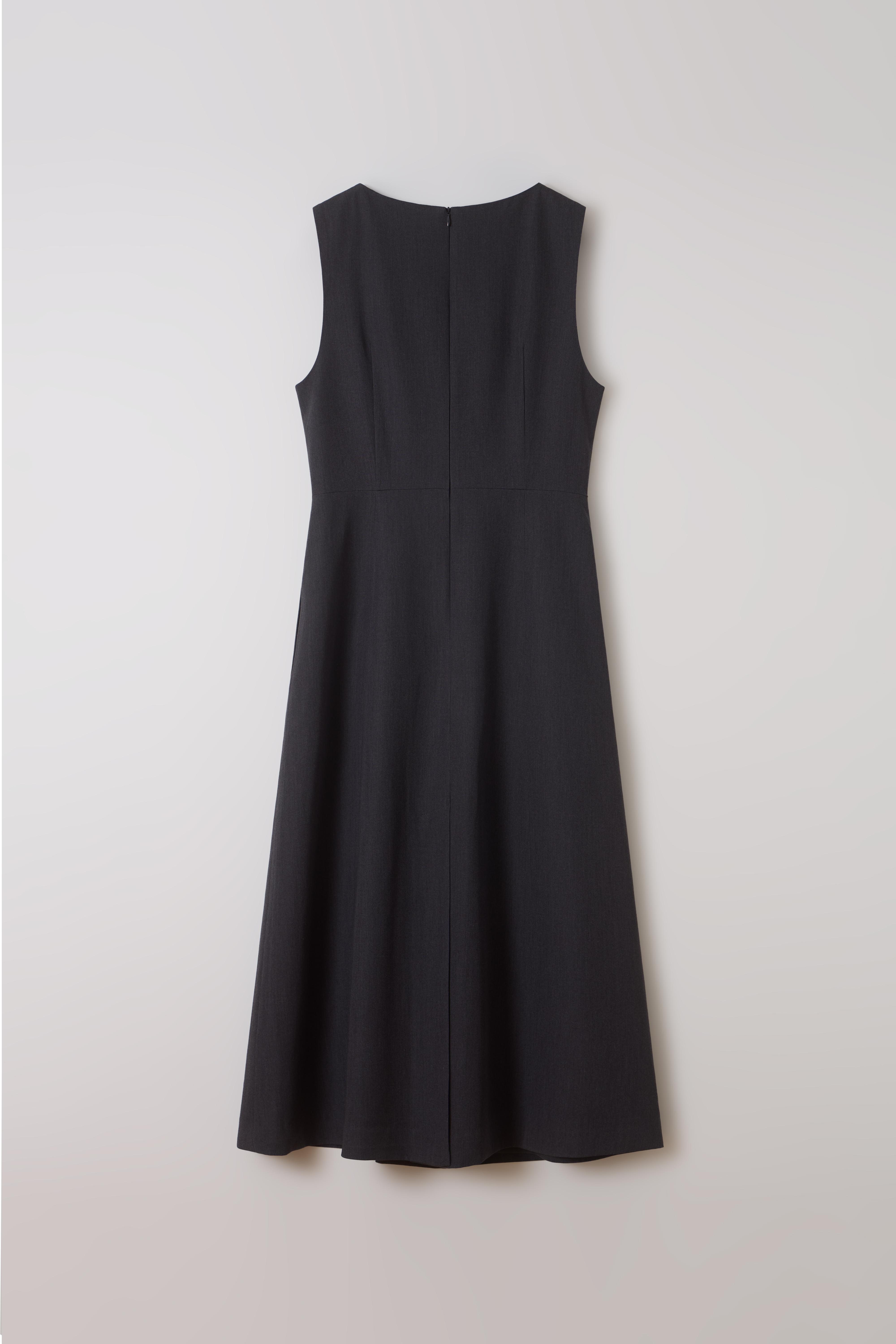 wrap button dress (grey)