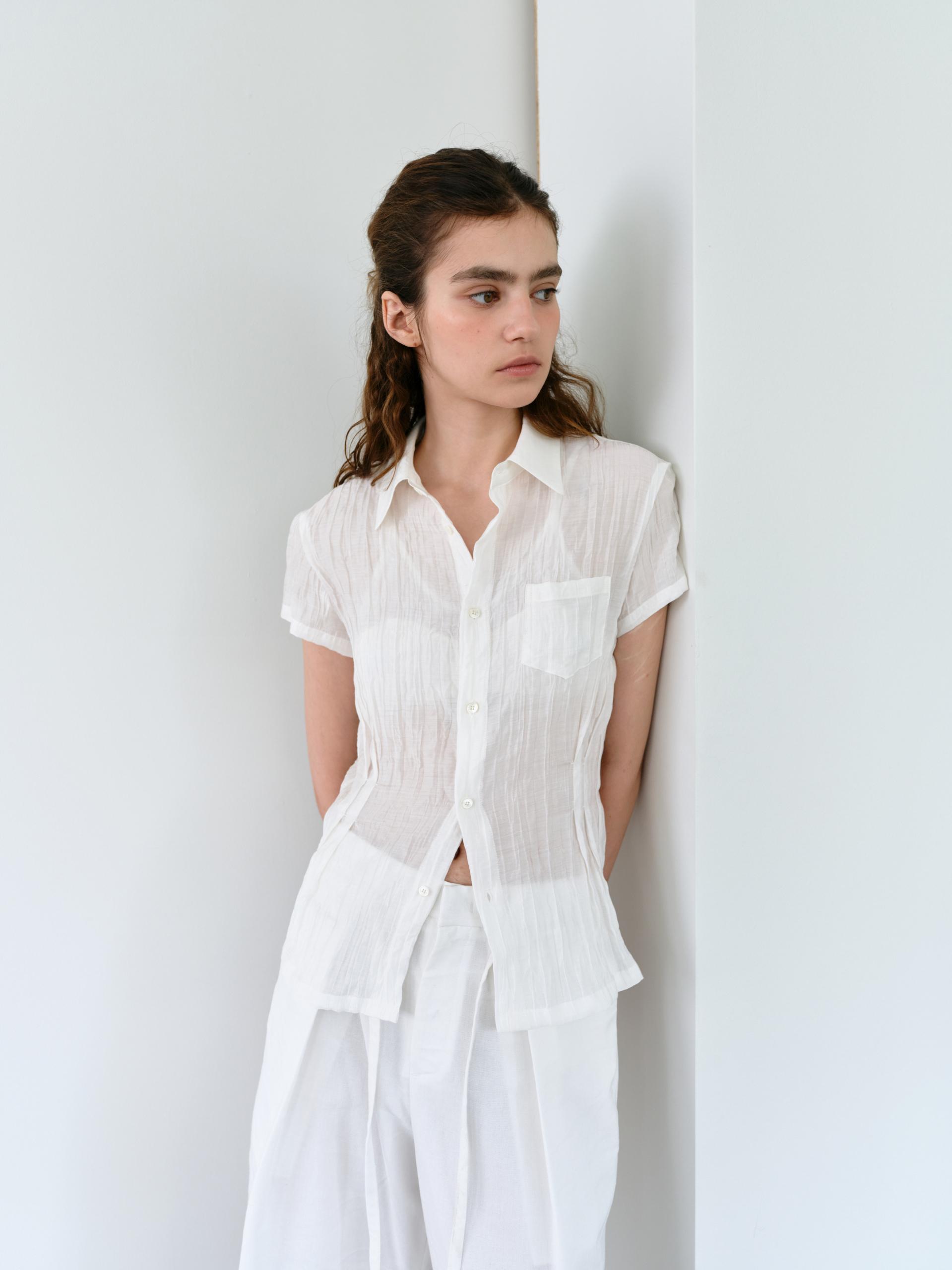 ripple half shirts (ivory)