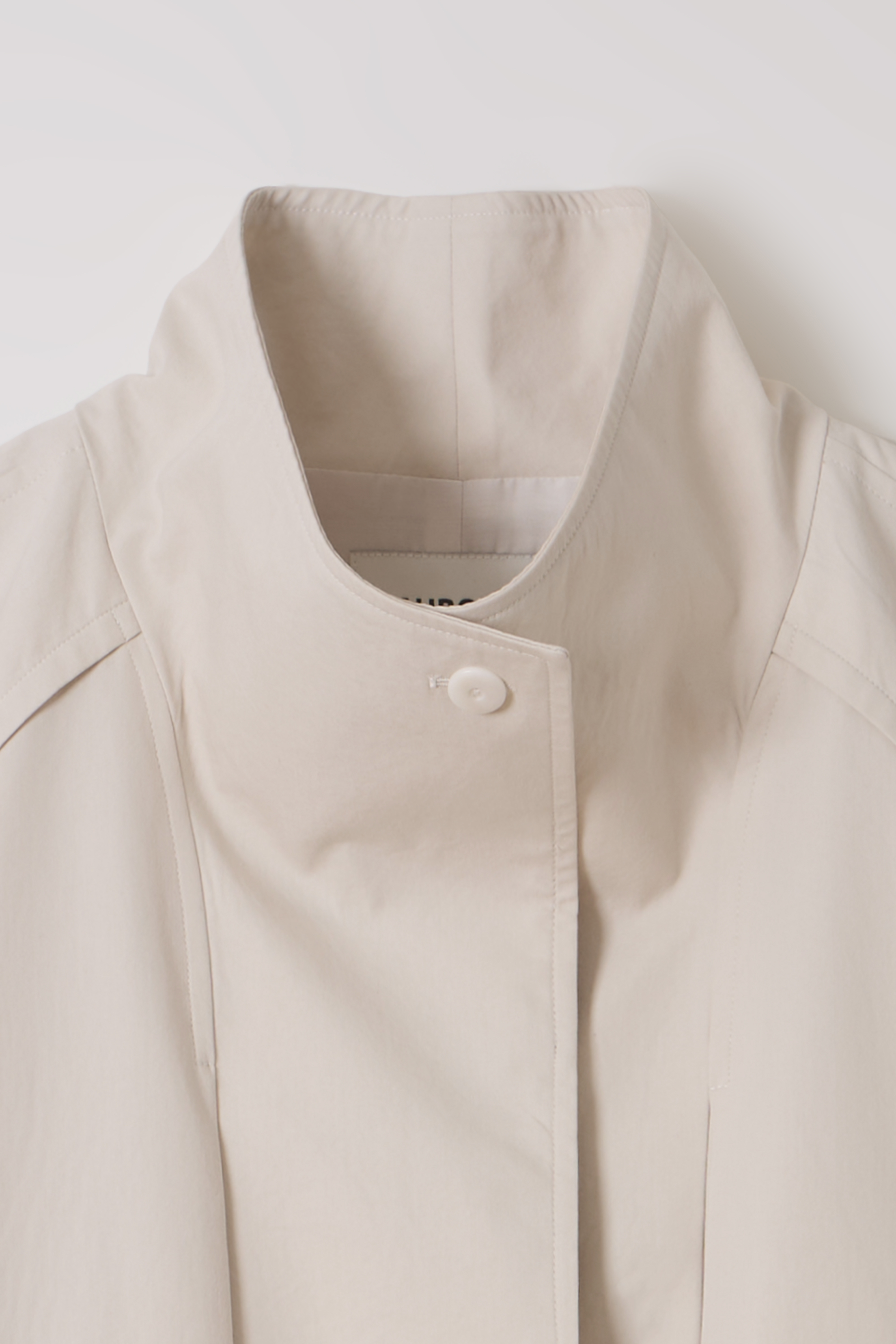 [7차 재입고] vent half trench coat (ivory)