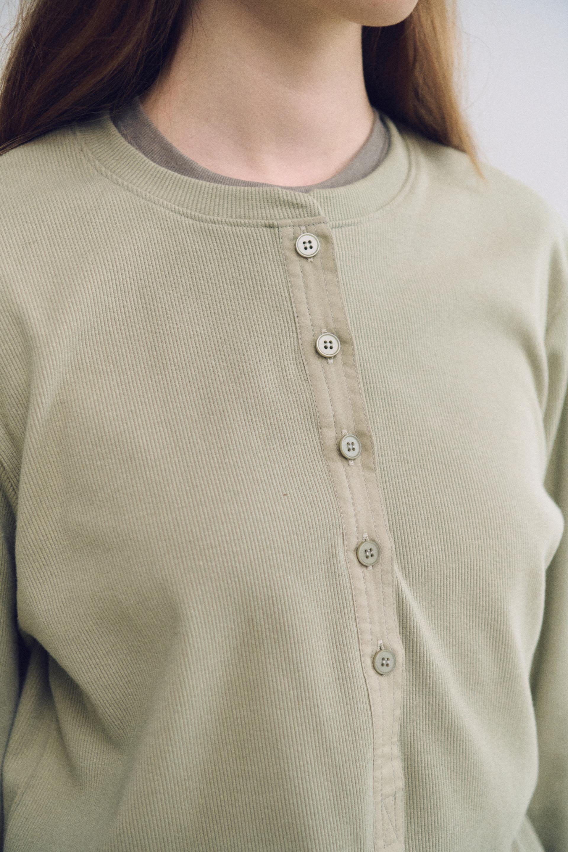 alter deep henley t-shirt (dusty mint)