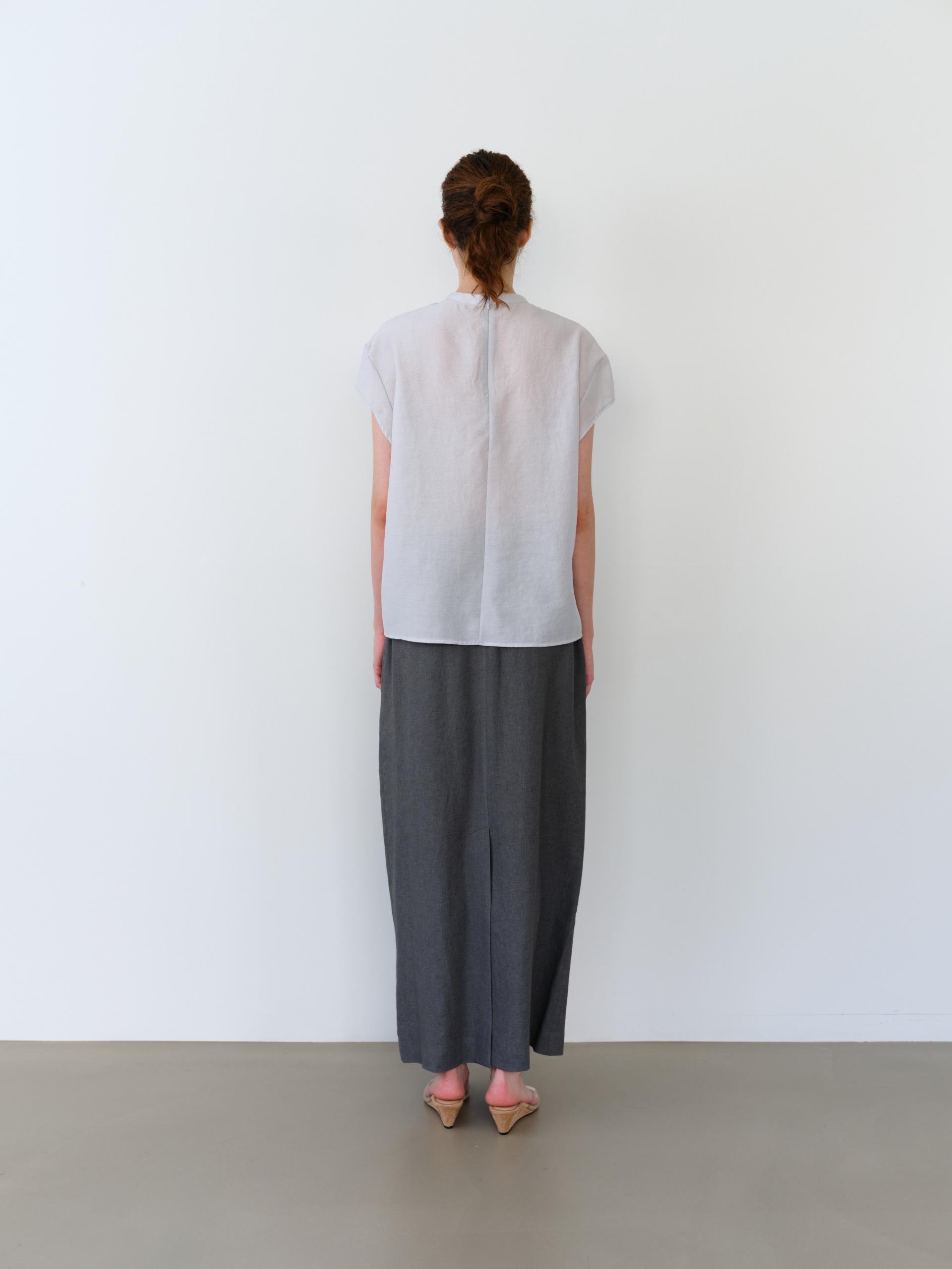 [4차 재입고] veil pleats blouse (mist)