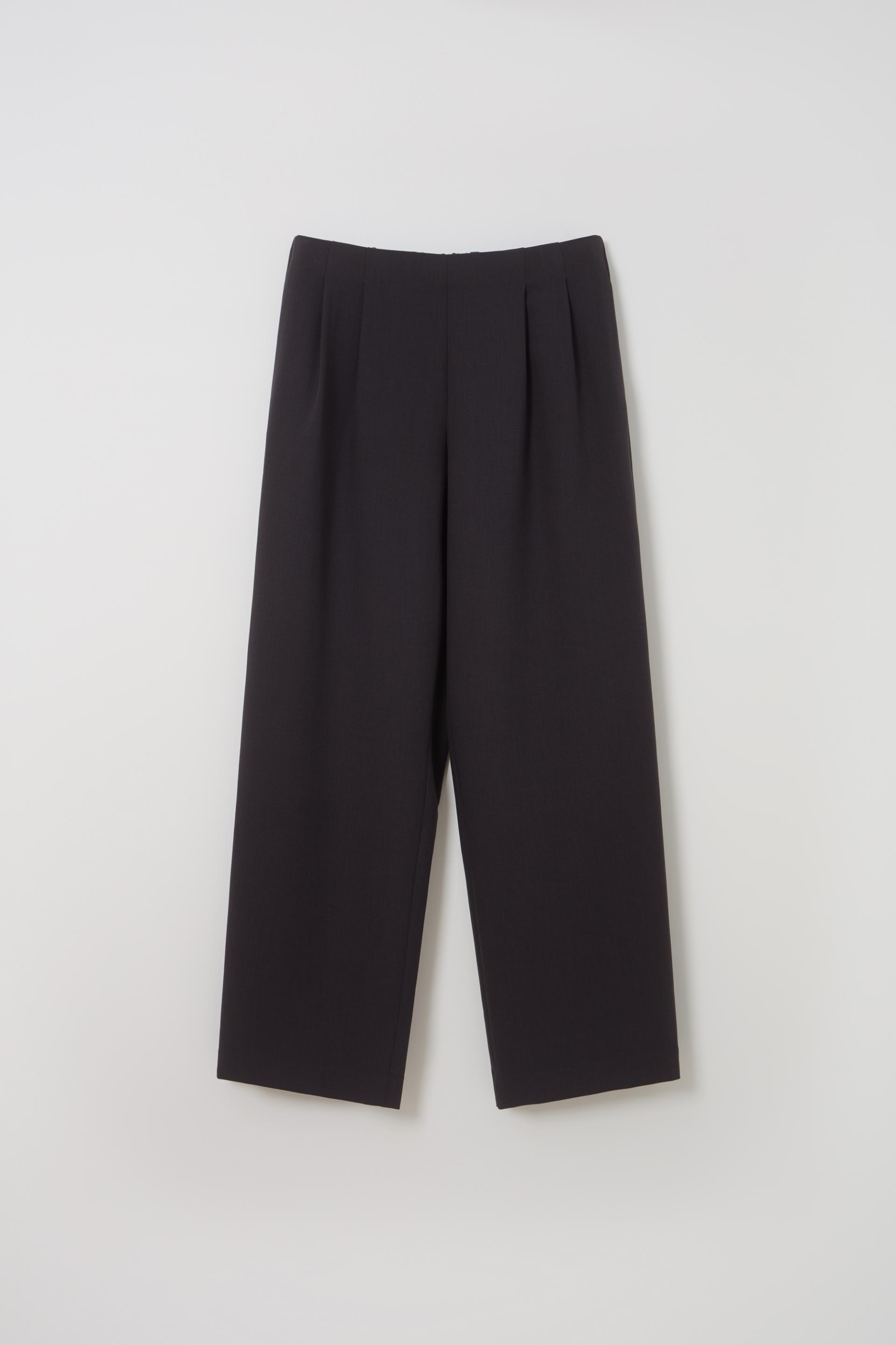 tuck ease slacks (charcoal)