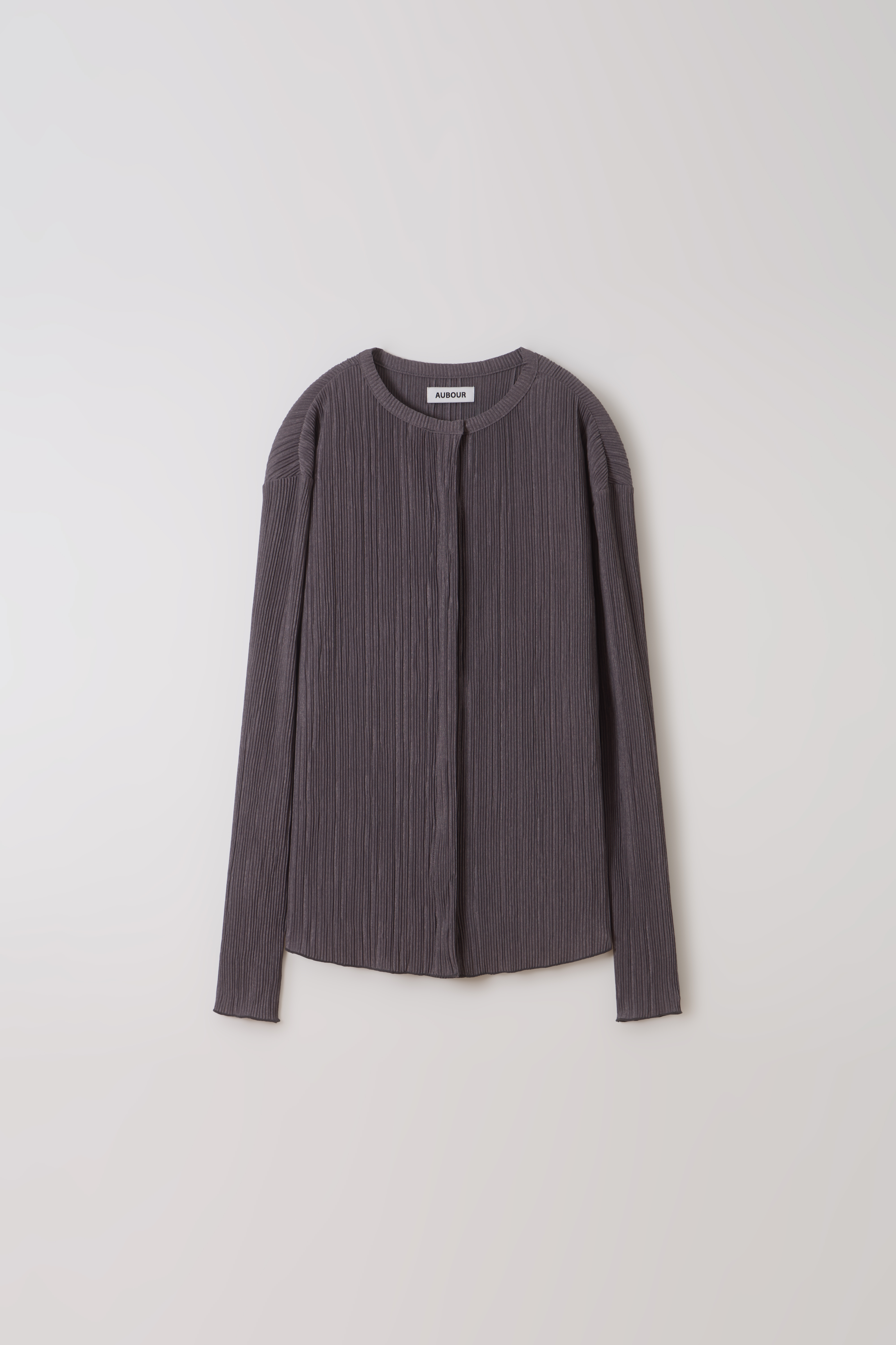 [2차 재입고] hidden pleats blouse (charcoal)