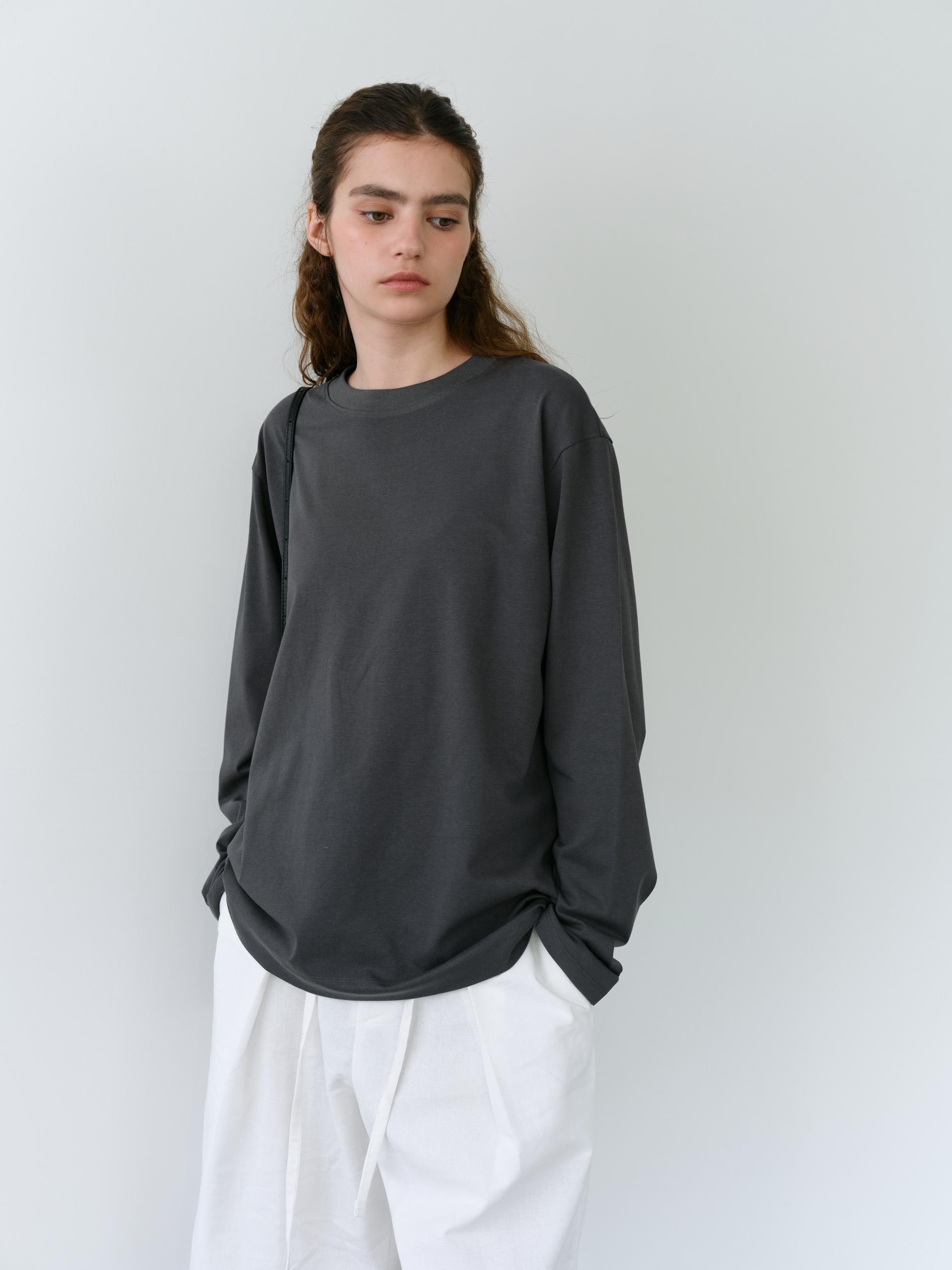 core long sleeve t-shirt (charcoal)