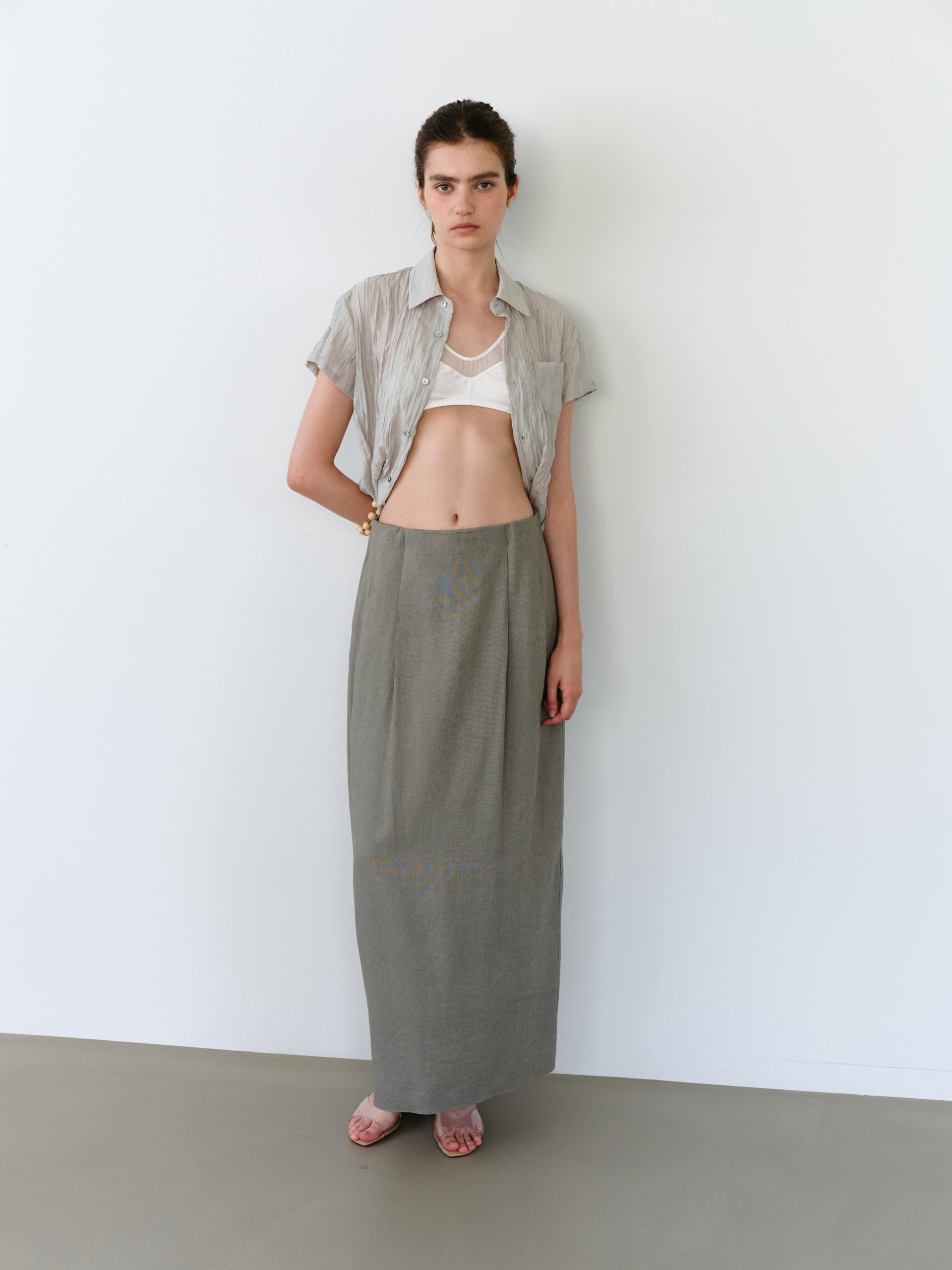 [5차 재입고] ripple half shirts (dusty mint)
