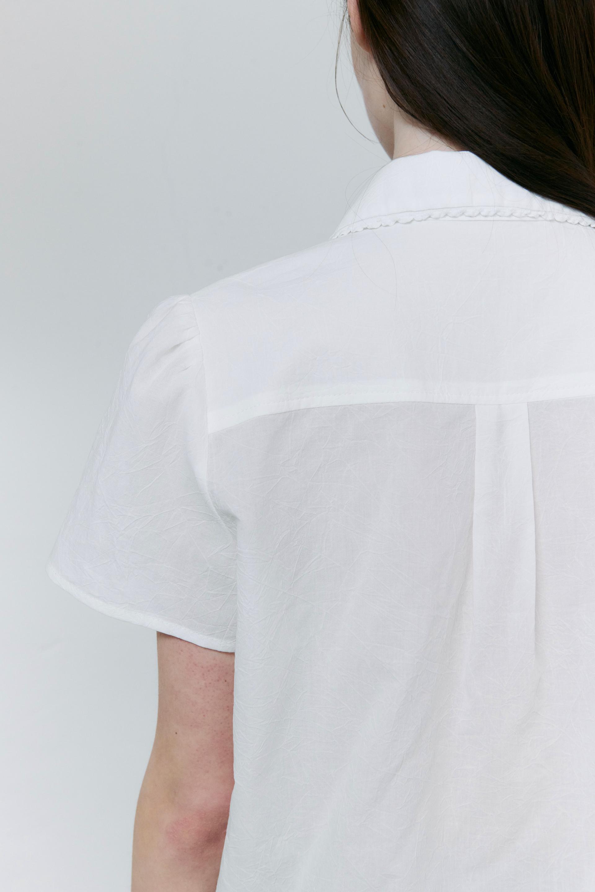 [4차 재입고] lace cap blouse (white)