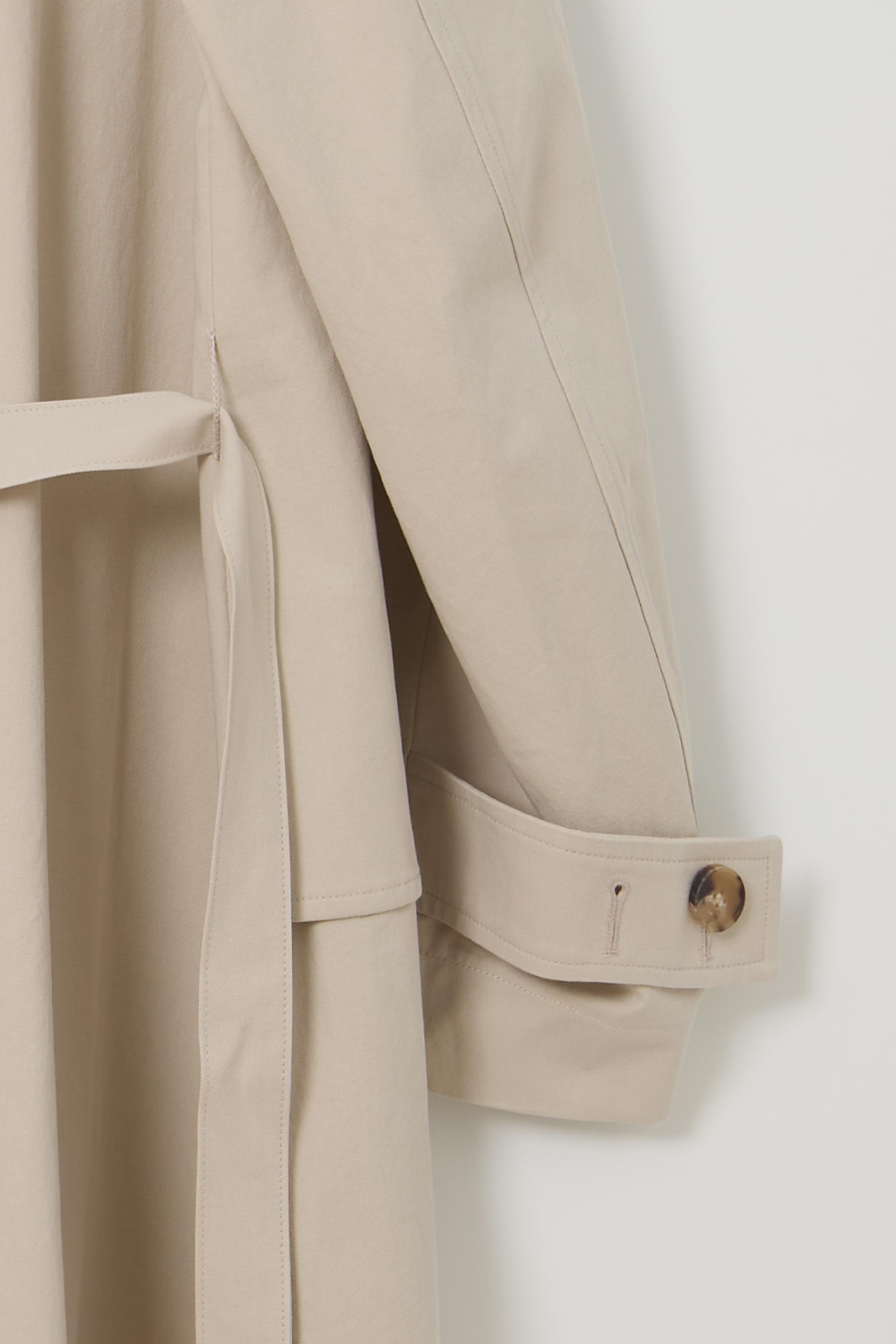 vent trench coat (ivory)