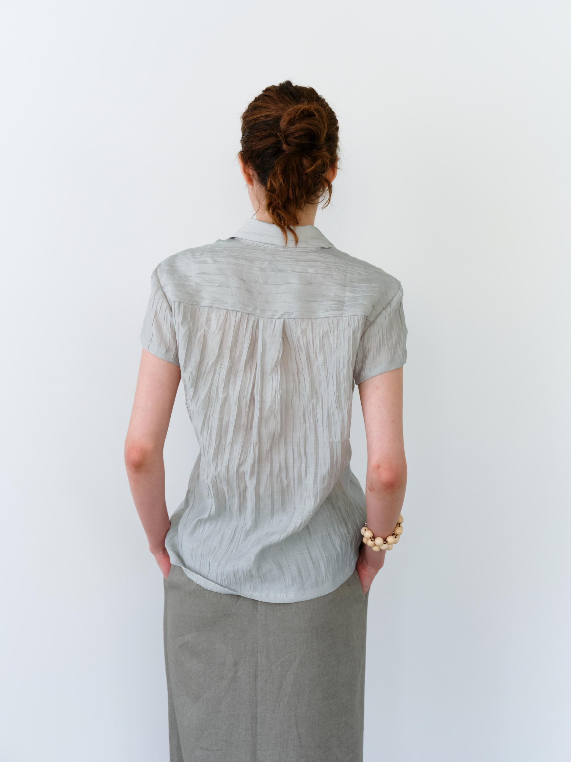 [5차 재입고] ripple half shirts (dusty mint)