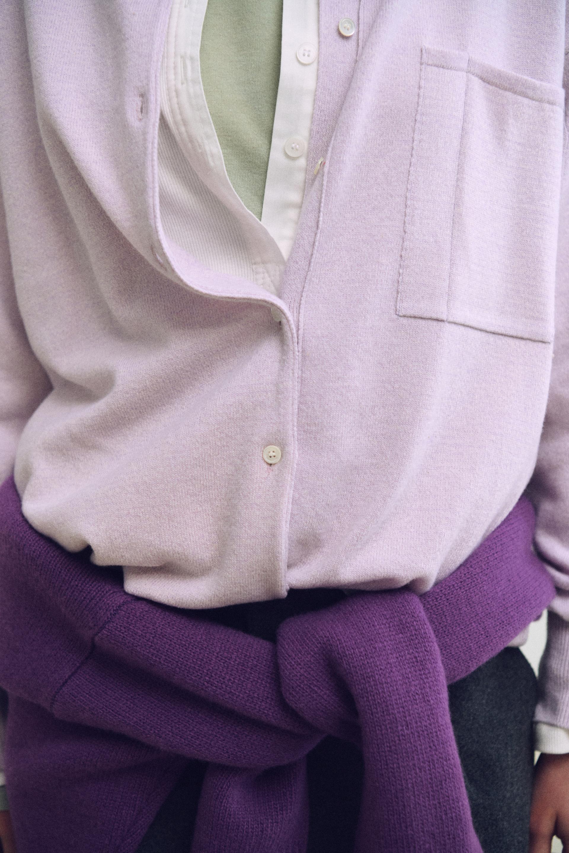 shirts pocket knit (soft pink)