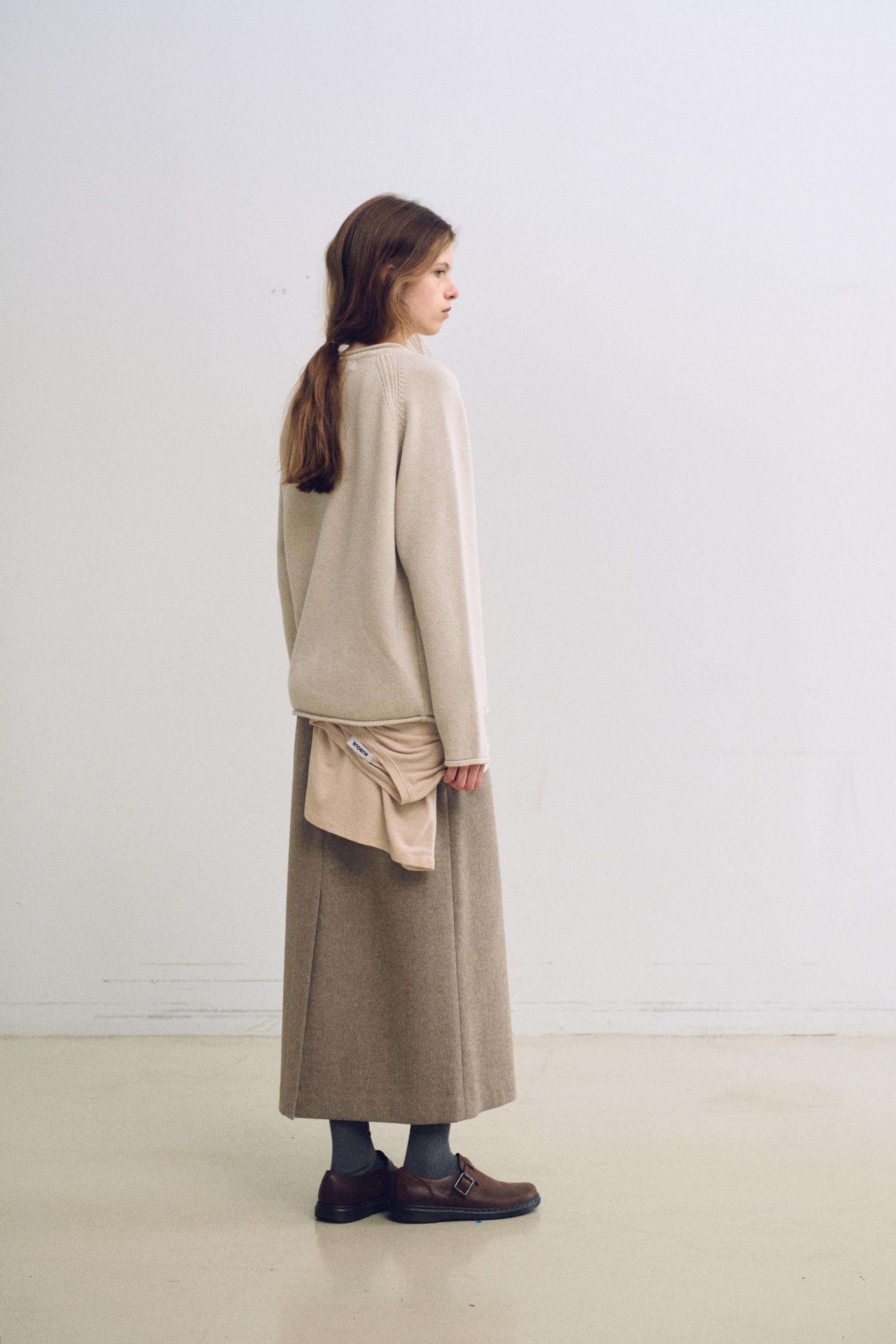 lip pencil skirt winter ver. (beige)