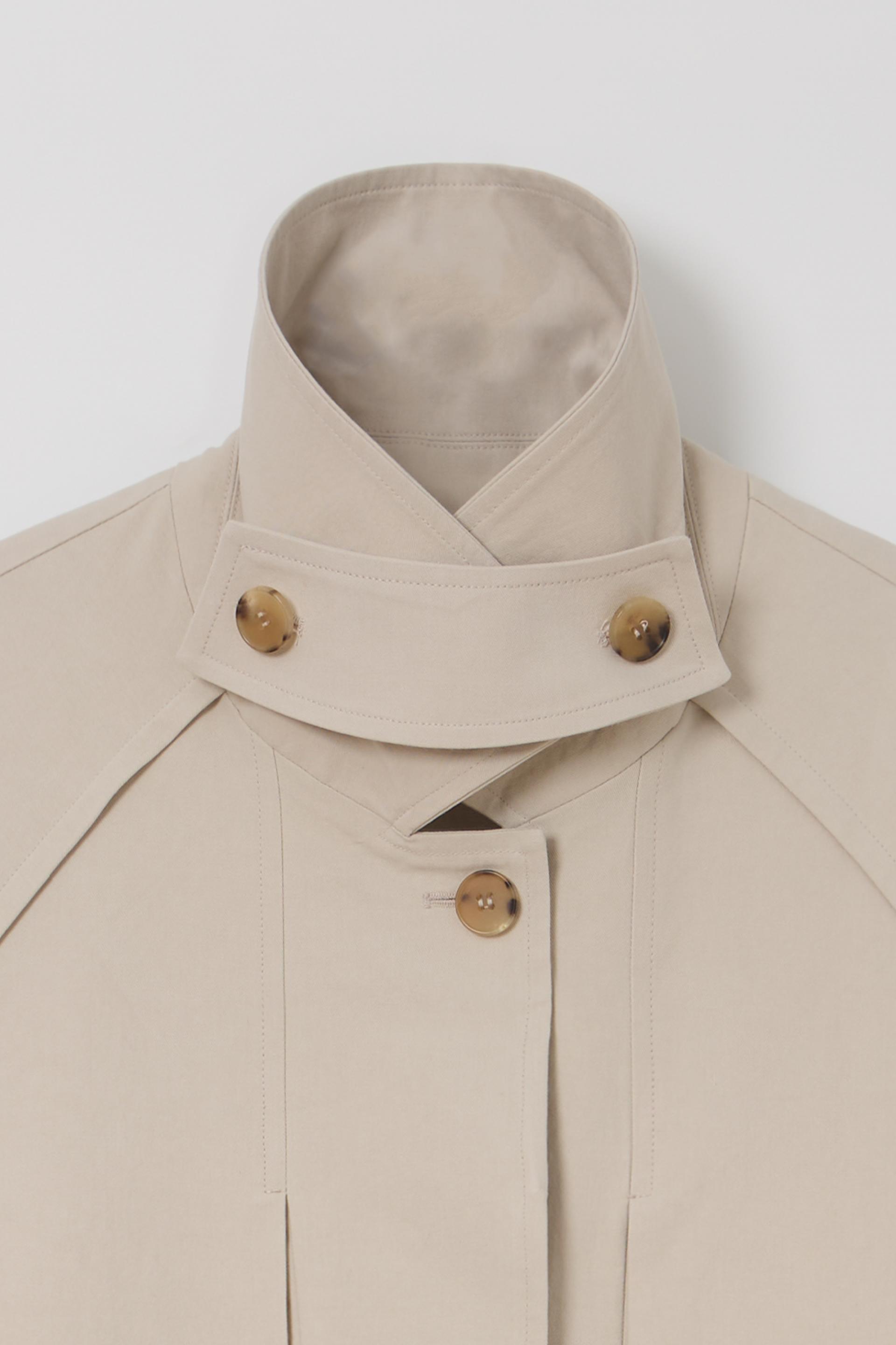 vent trench coat (ivory)