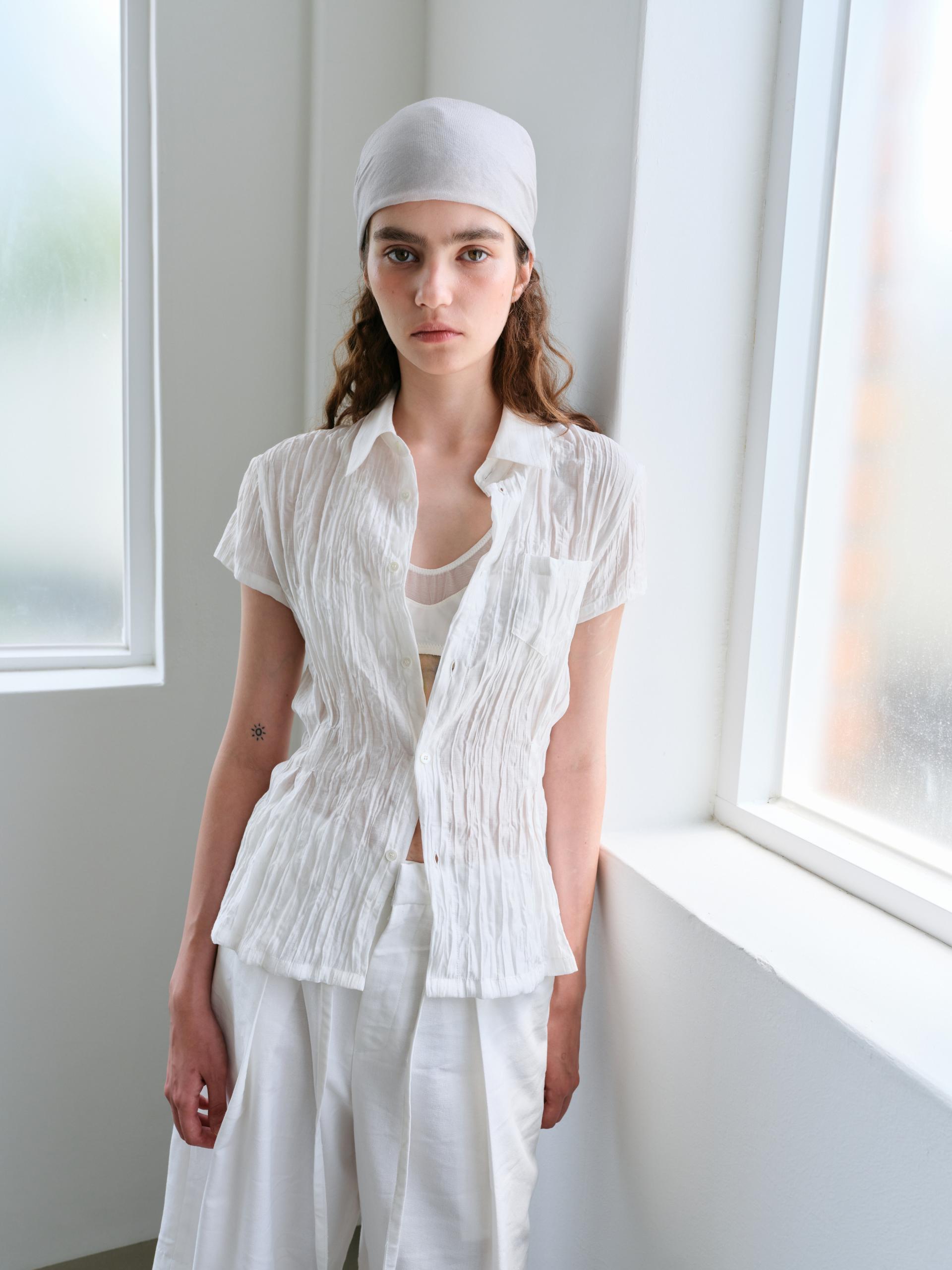 ripple half shirts (ivory)