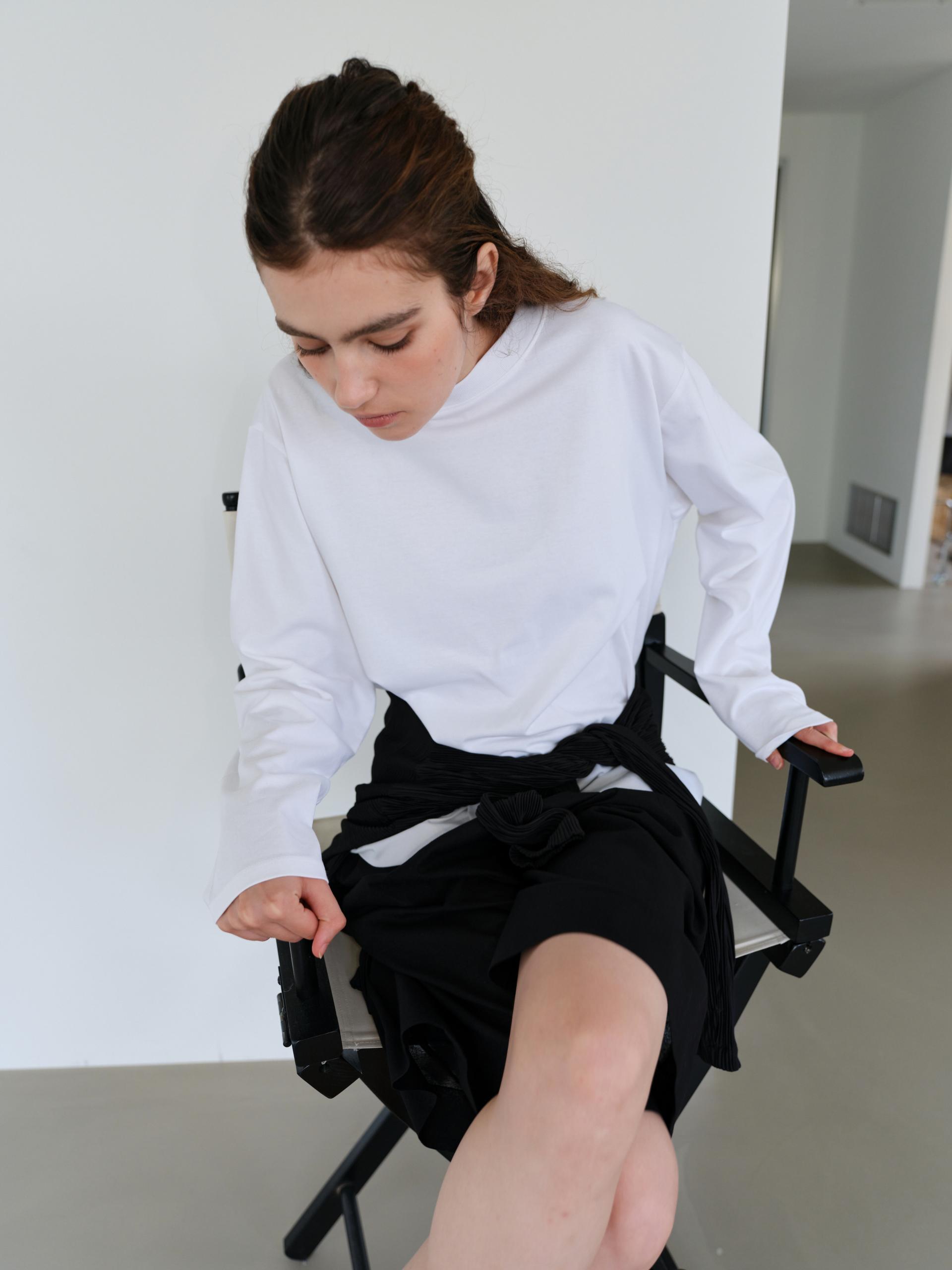 core long sleeve t-shirt (white)