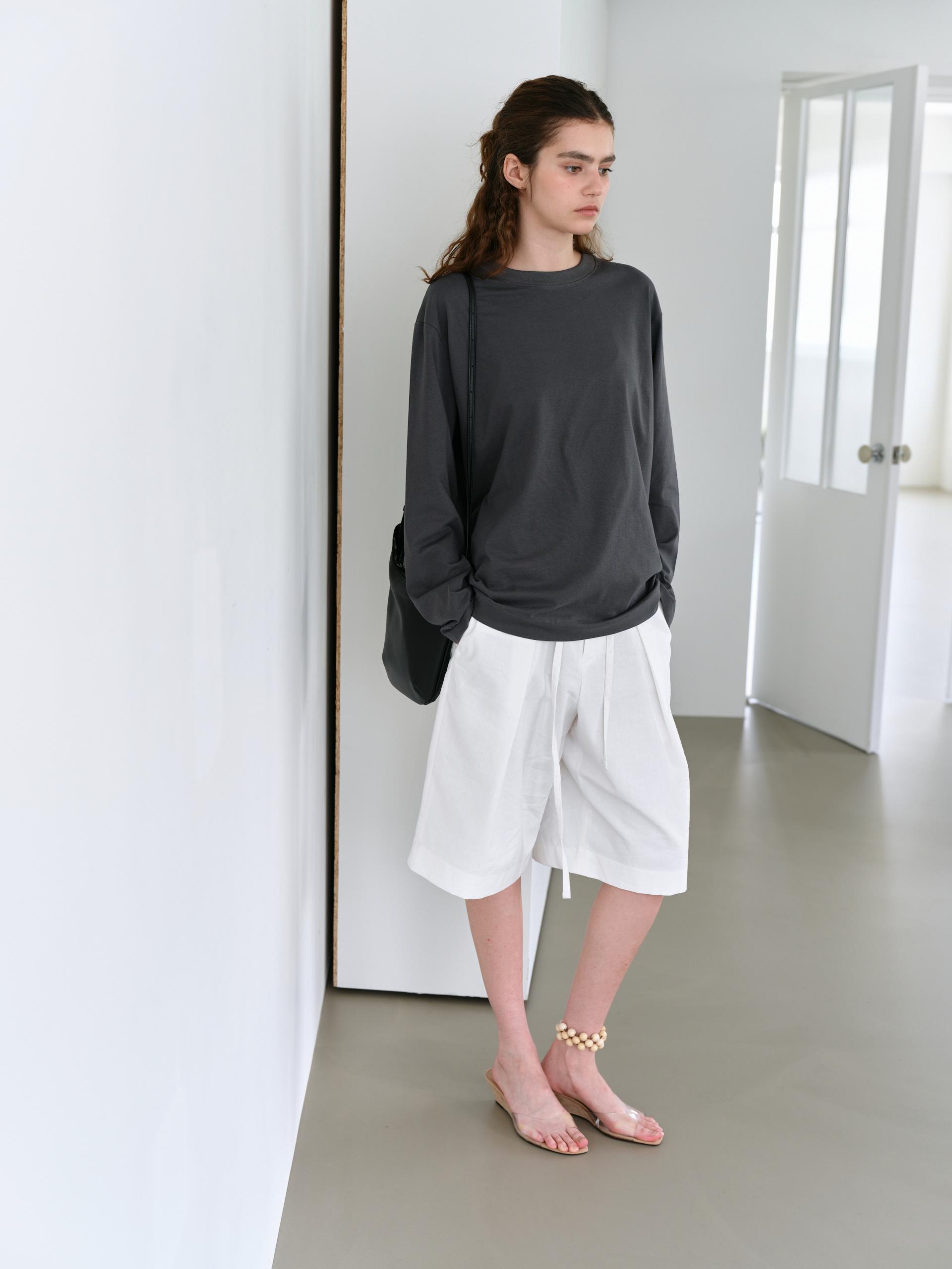 core long sleeve t-shirt (charcoal)