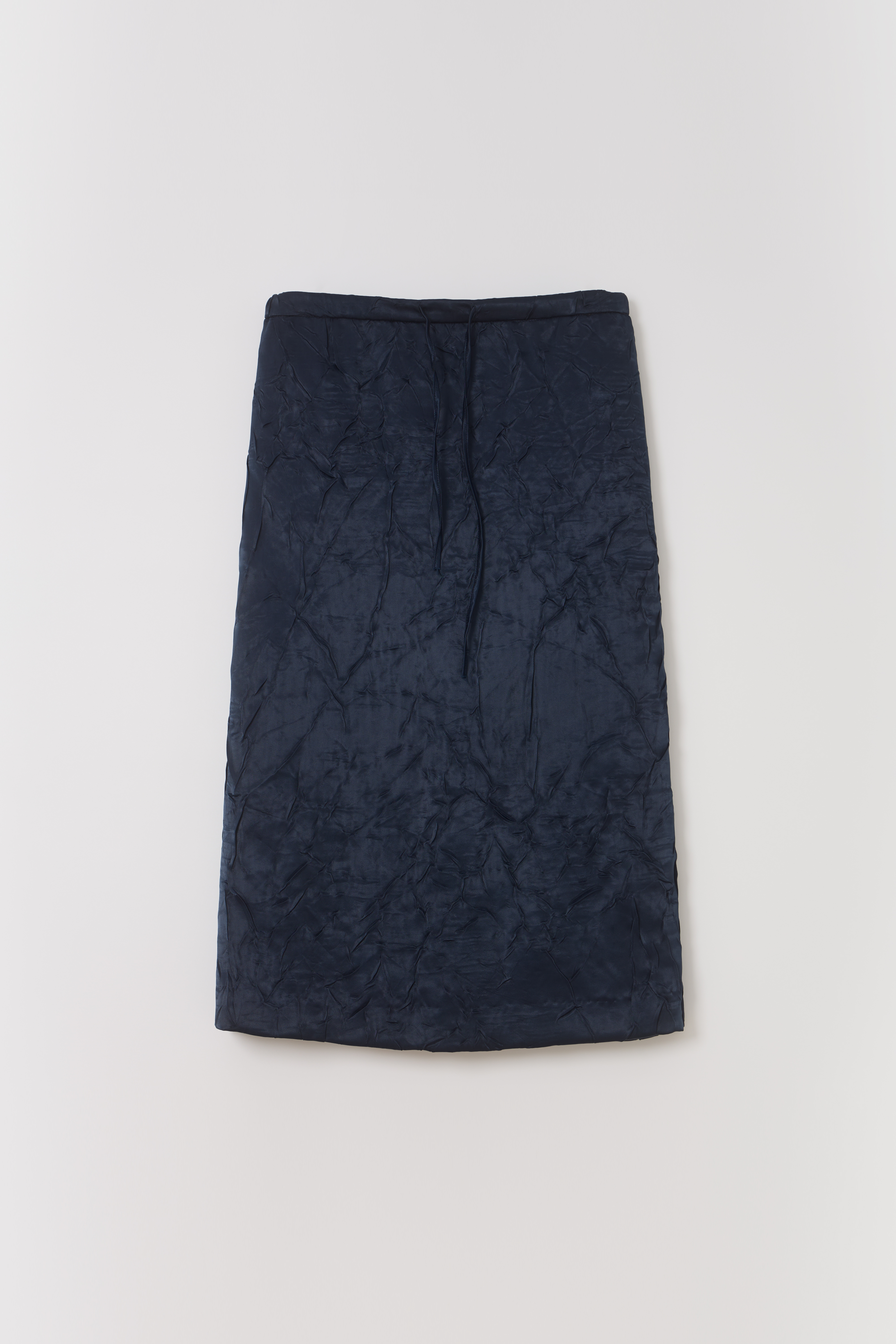 putty satin skirt (navy)