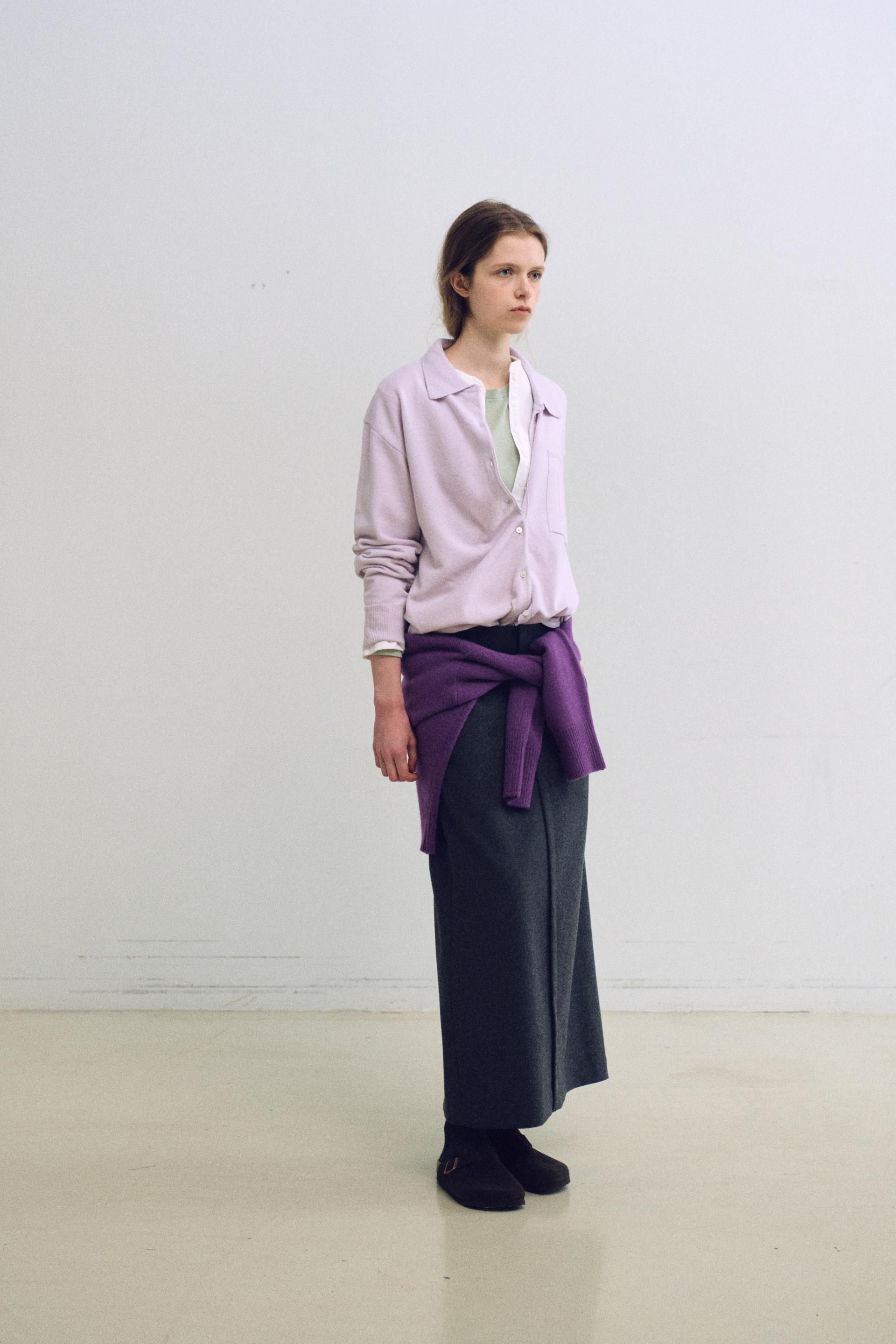 shirts pocket knit (soft pink)