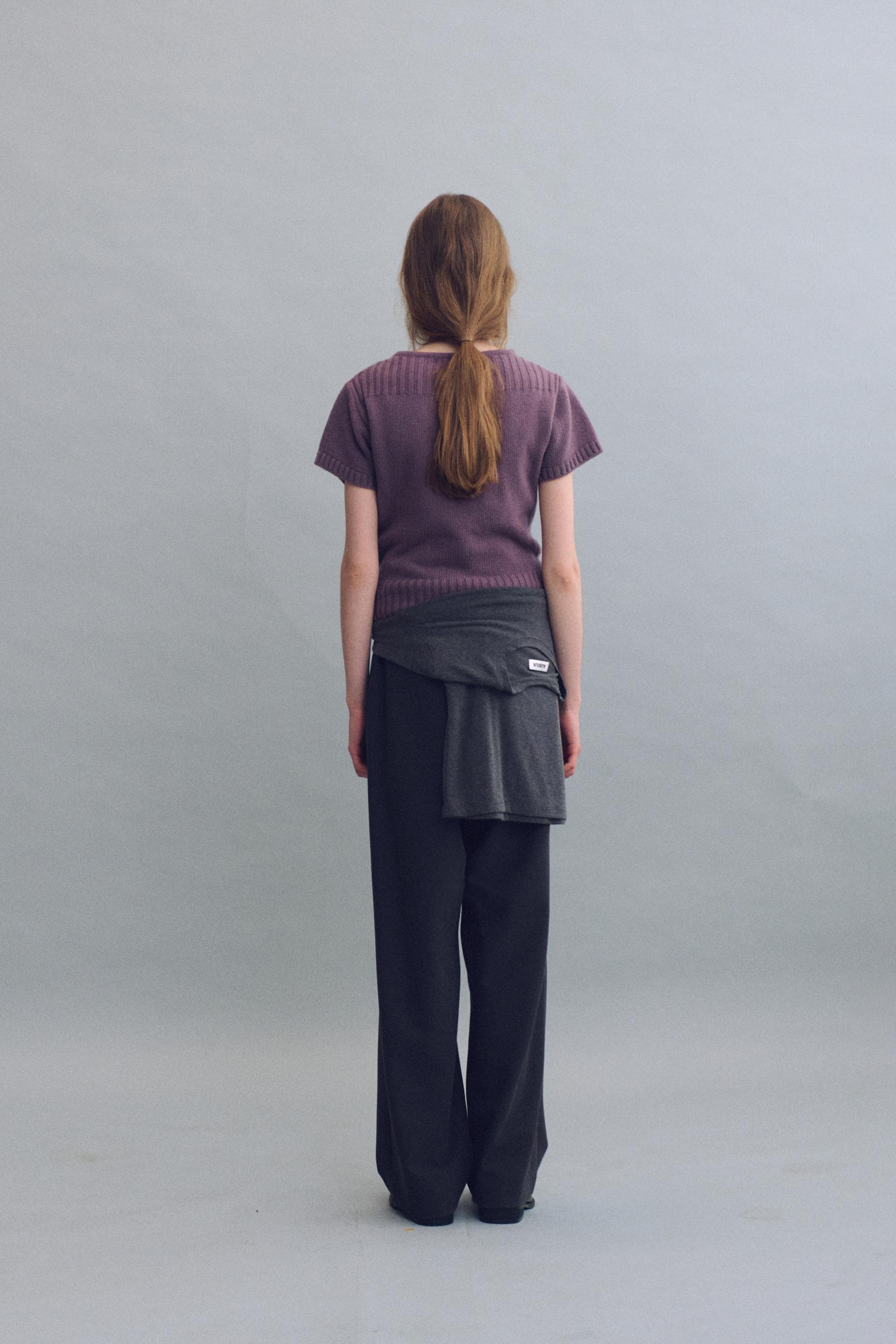 tuck ease slacks (charcoal)