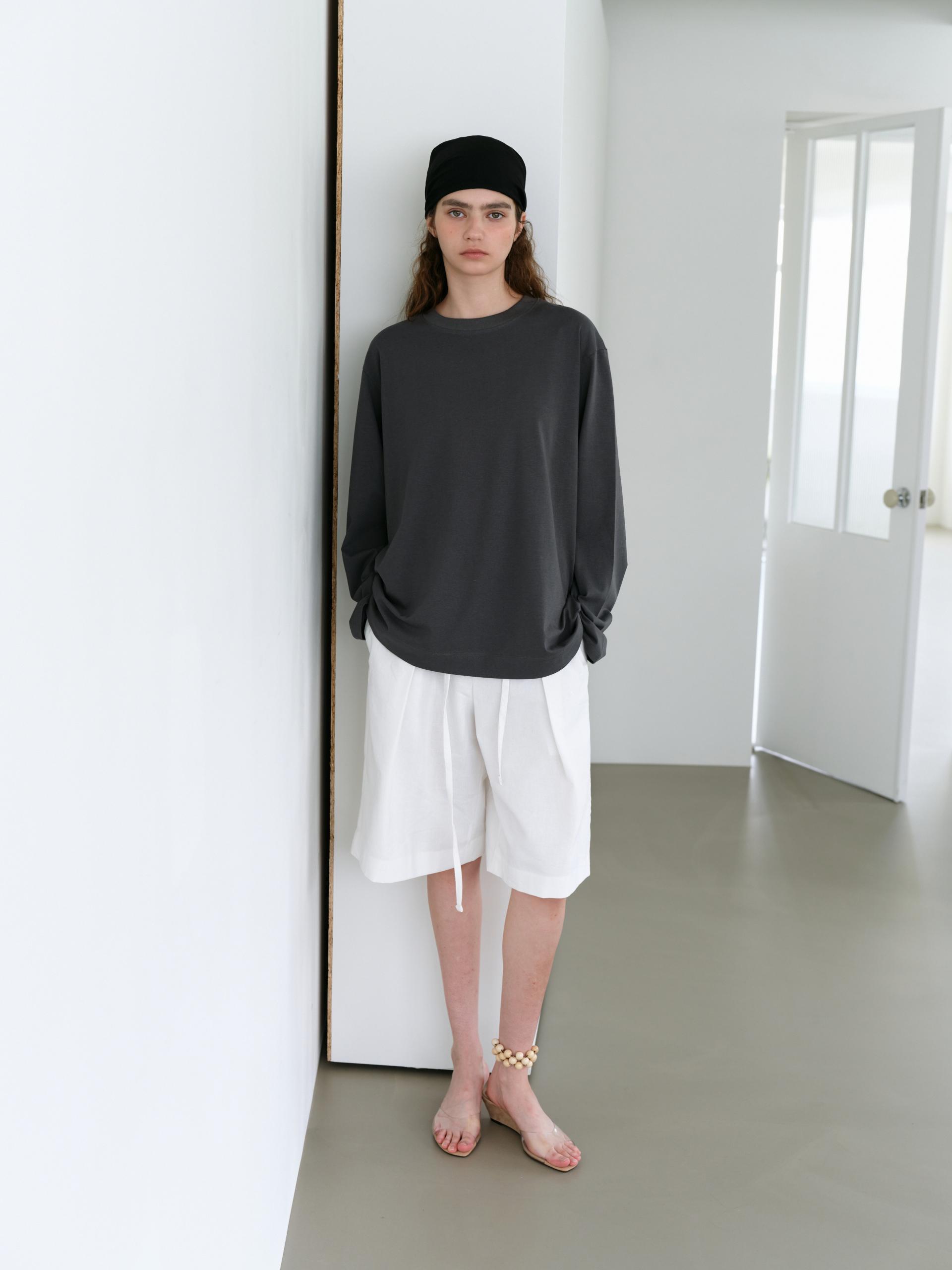 core long sleeve t-shirt (charcoal)