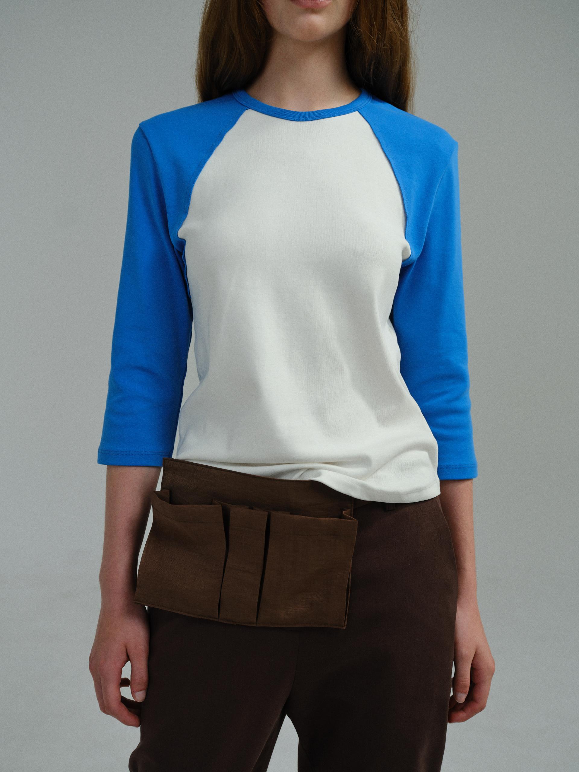 raw raglan t-shirt (blue)