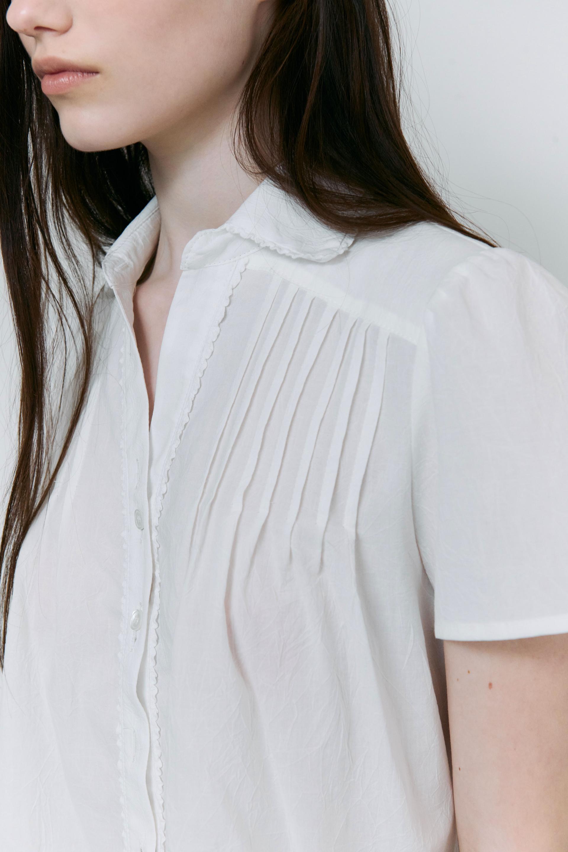 [4차 재입고] lace cap blouse (white)