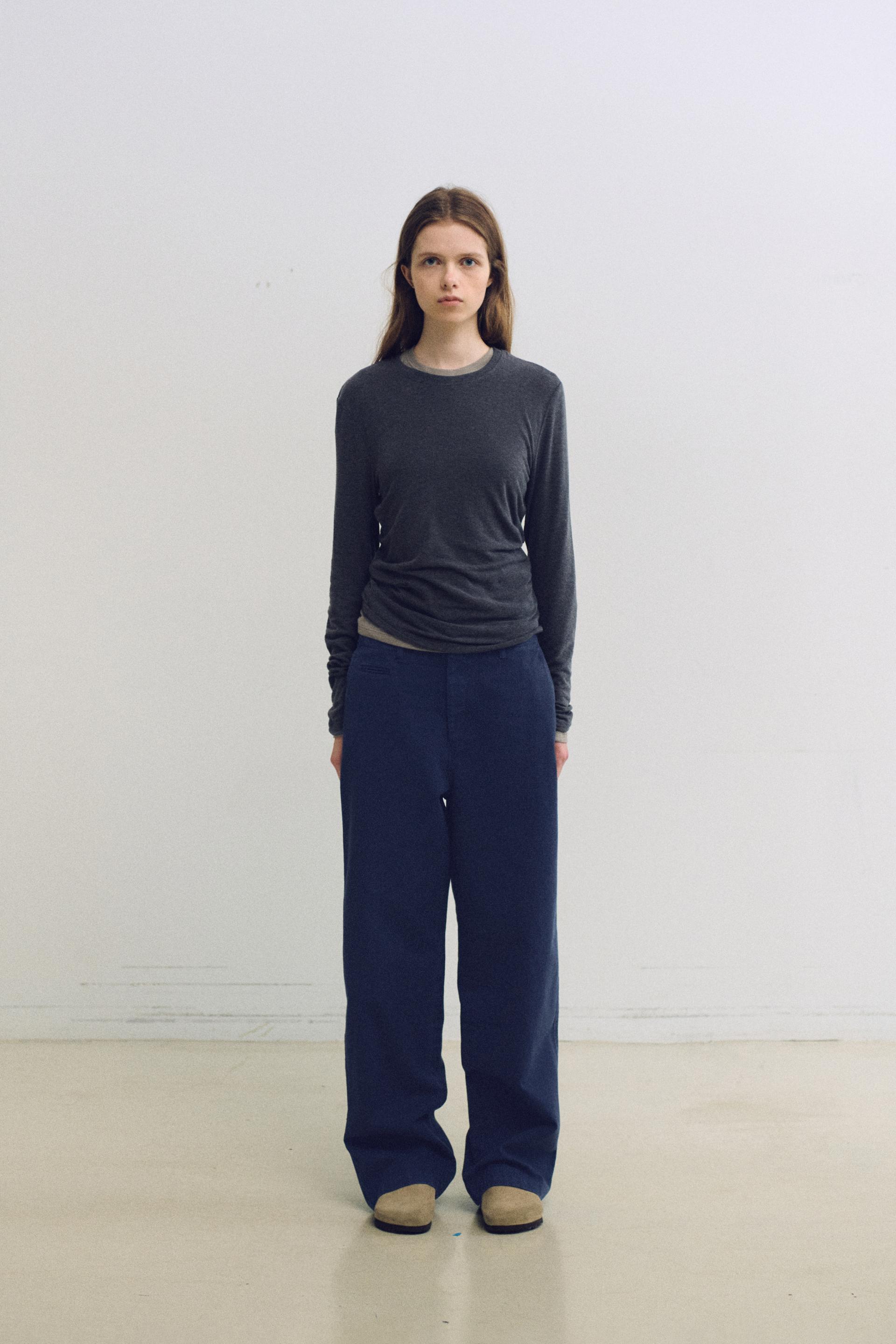 bare long sleeve wool tee (5 colors)