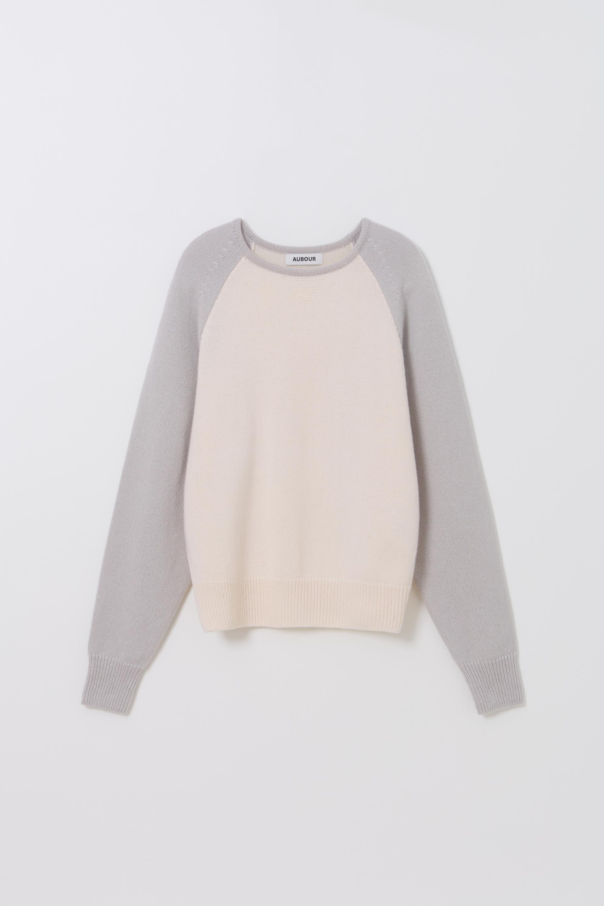 [2차 재입고] tone raglan knit (sky grey)