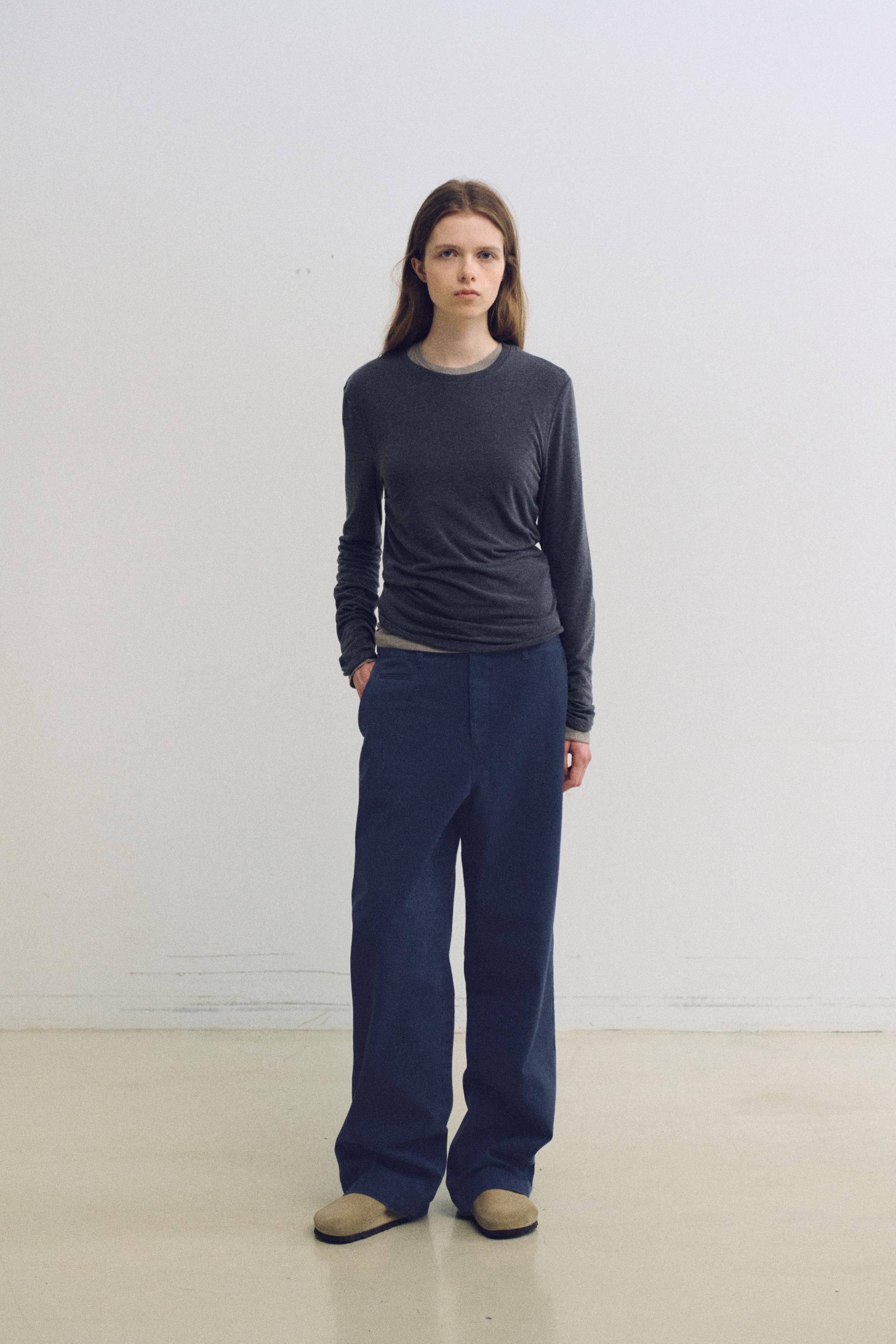 bare long sleeve wool tee (5 colors)