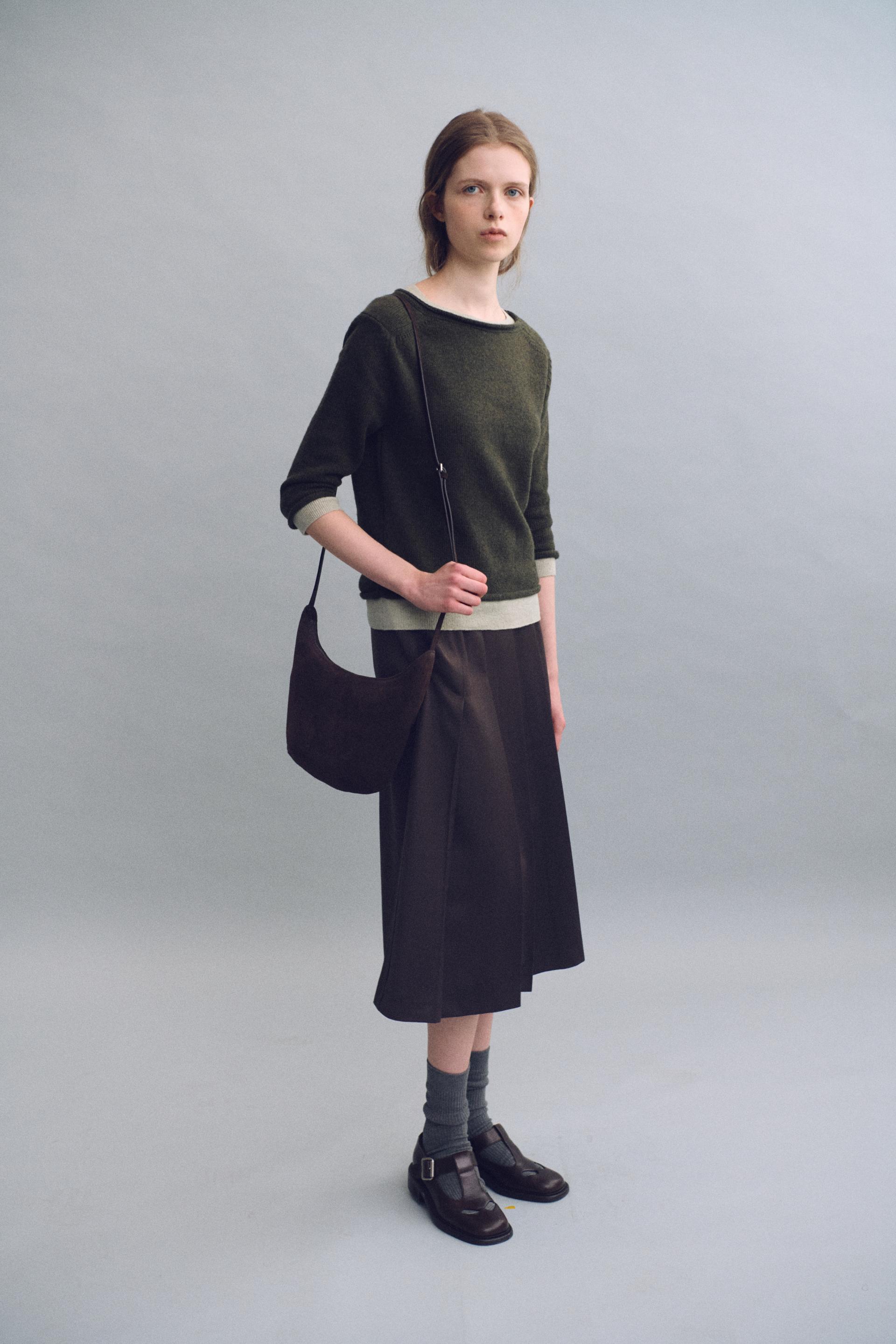 [7차 재입고 9/15 순차배송] double pocket pleats skirt (brown)