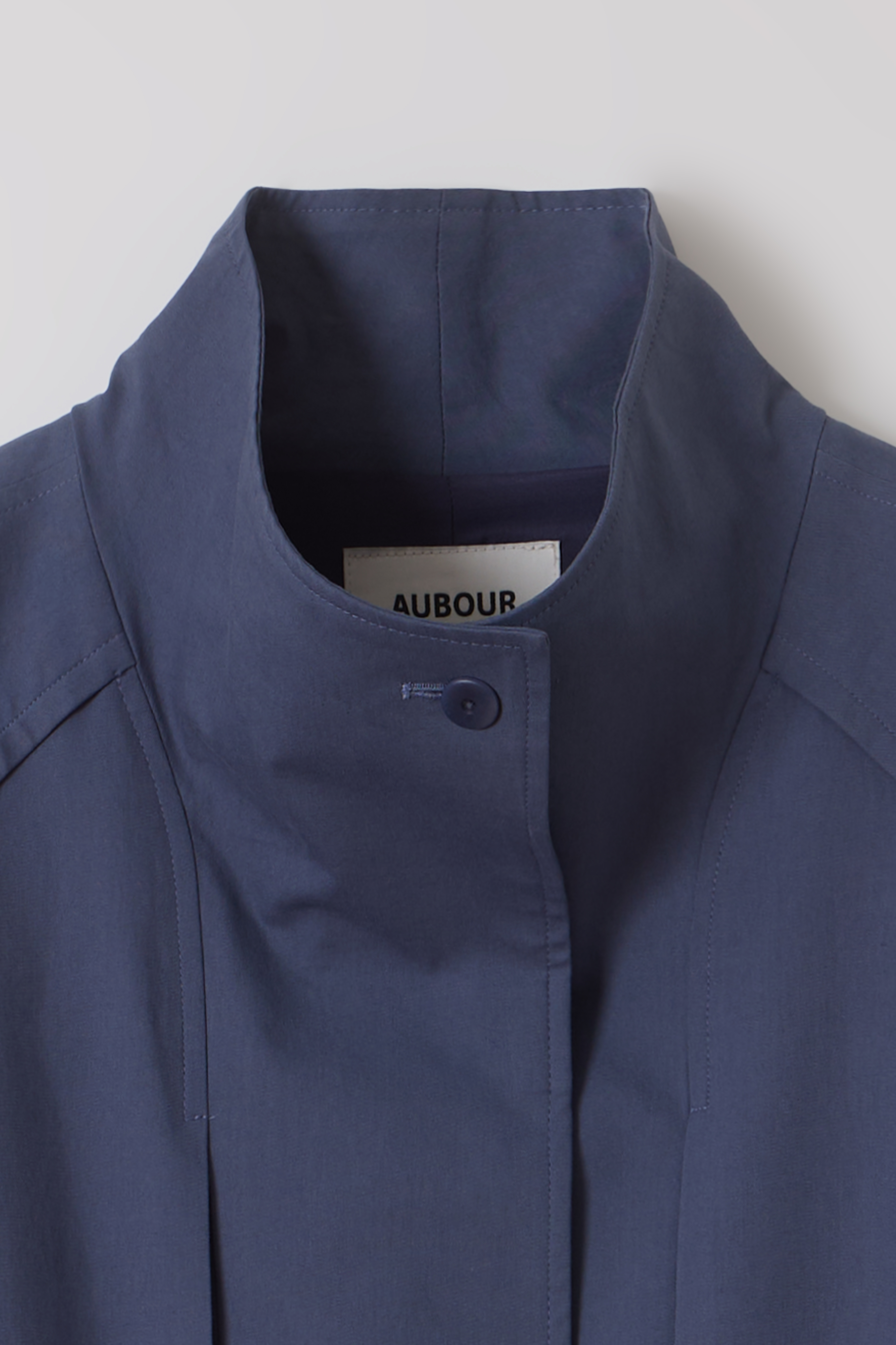 [2차 재입고] vent half trench coat (bio blue)