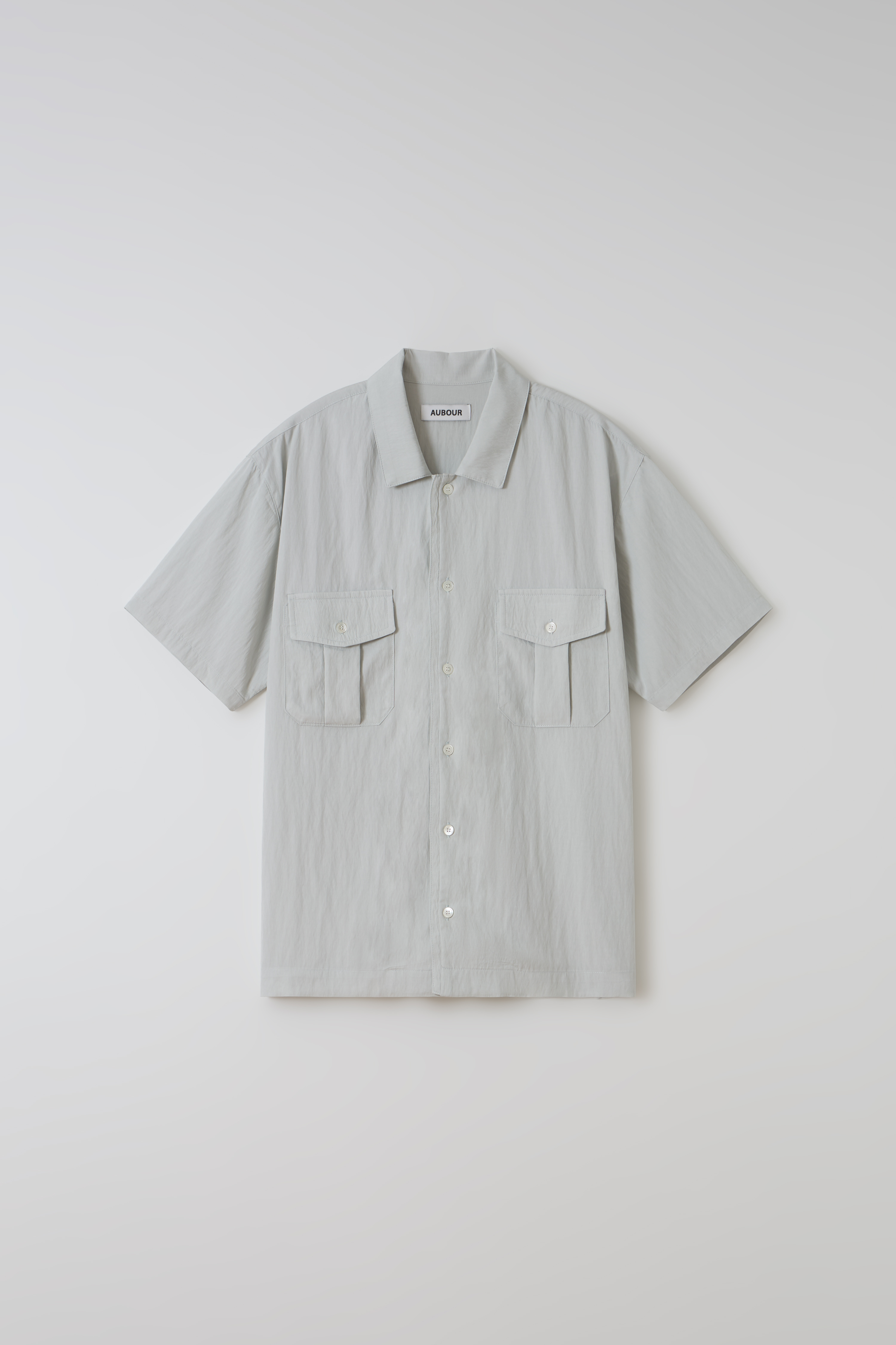 [13차 재입고 5/22 순차배송] wrinkled lapel shirts (mint grey)