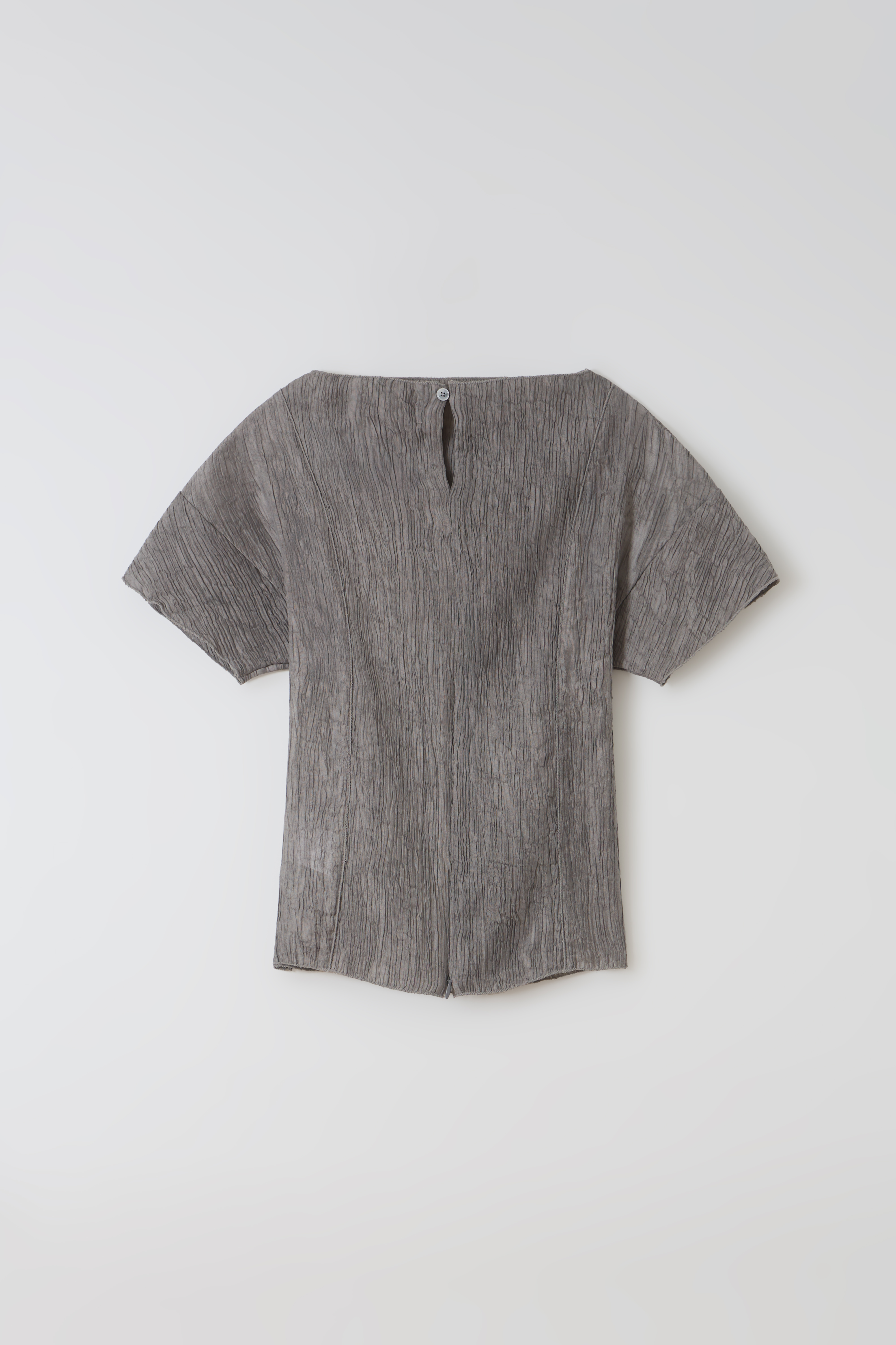 [4차 재입고 7/10 순차배송] pleats seam half blouse (grey)