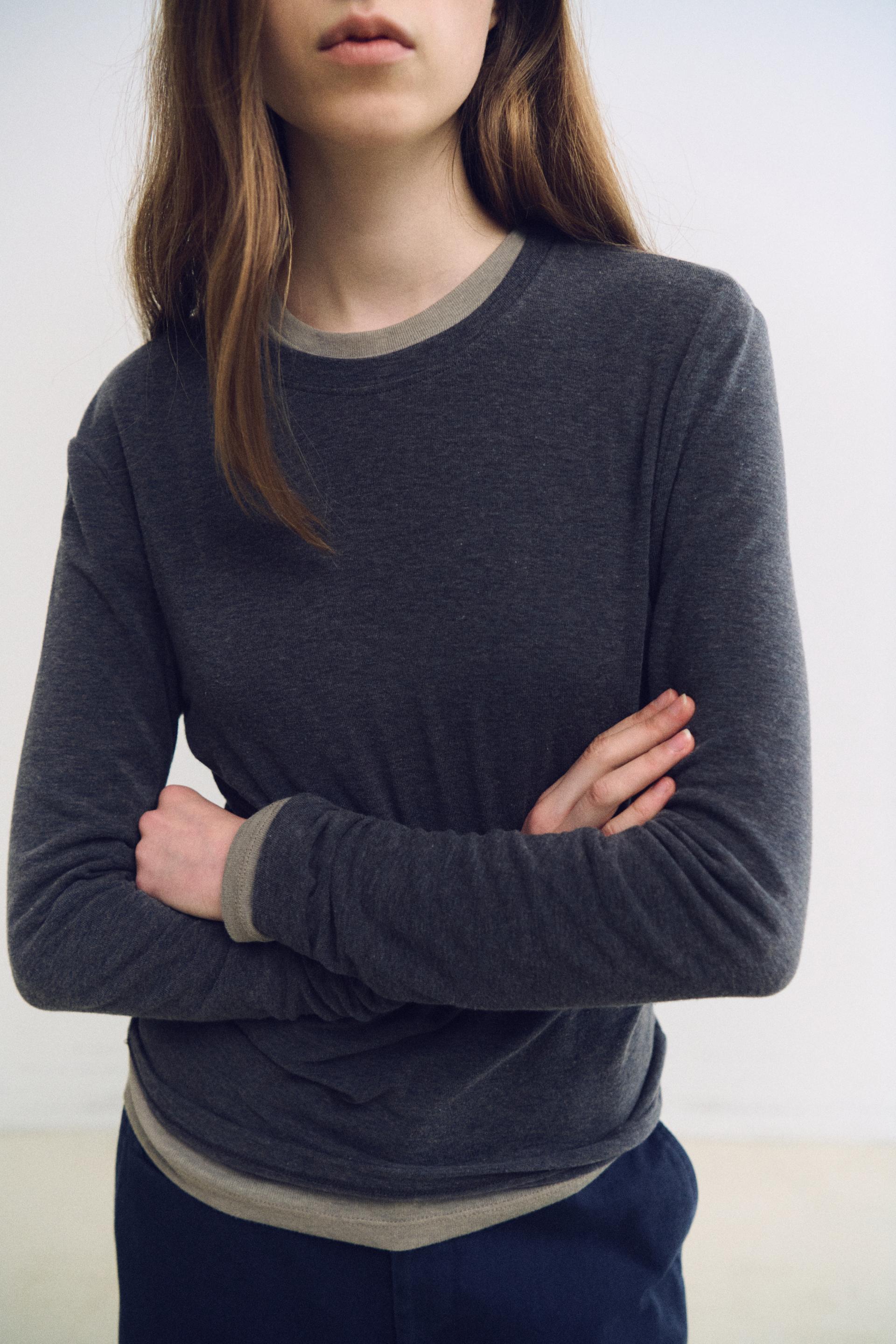 bare long sleeve wool tee (5 colors)