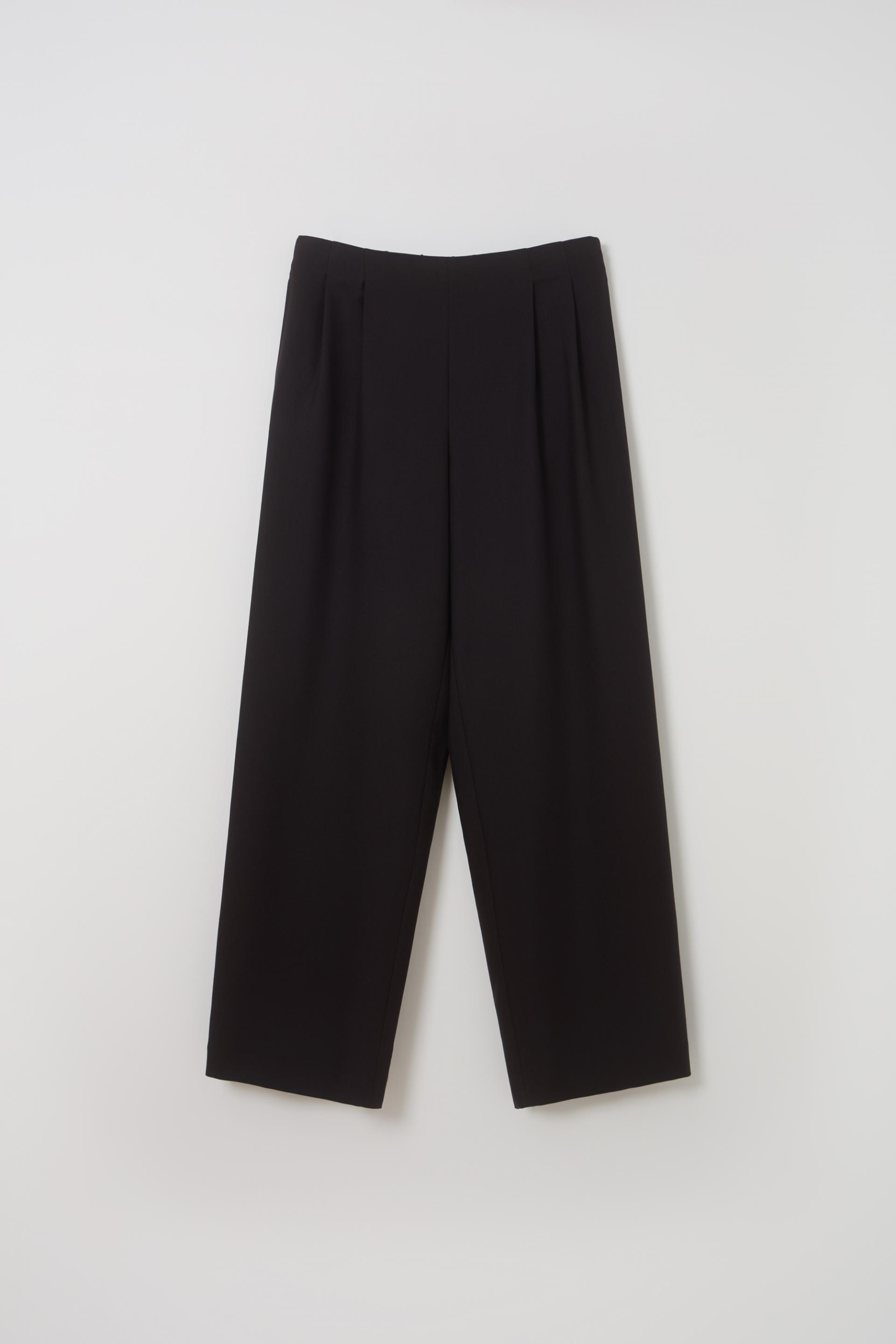 tuck ease slacks (black)
