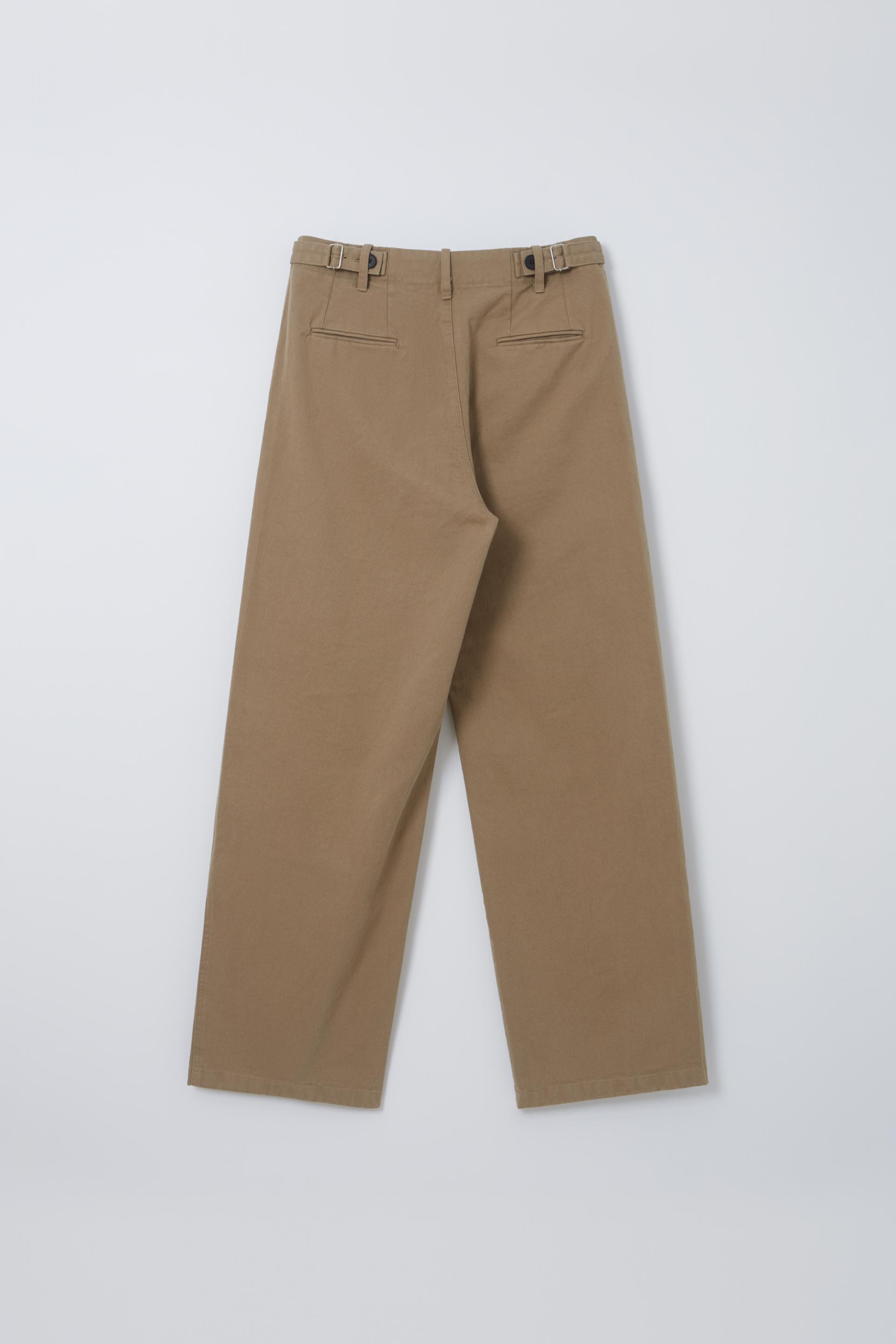 [2차 재입고] washed buckle pants (vintage beige)