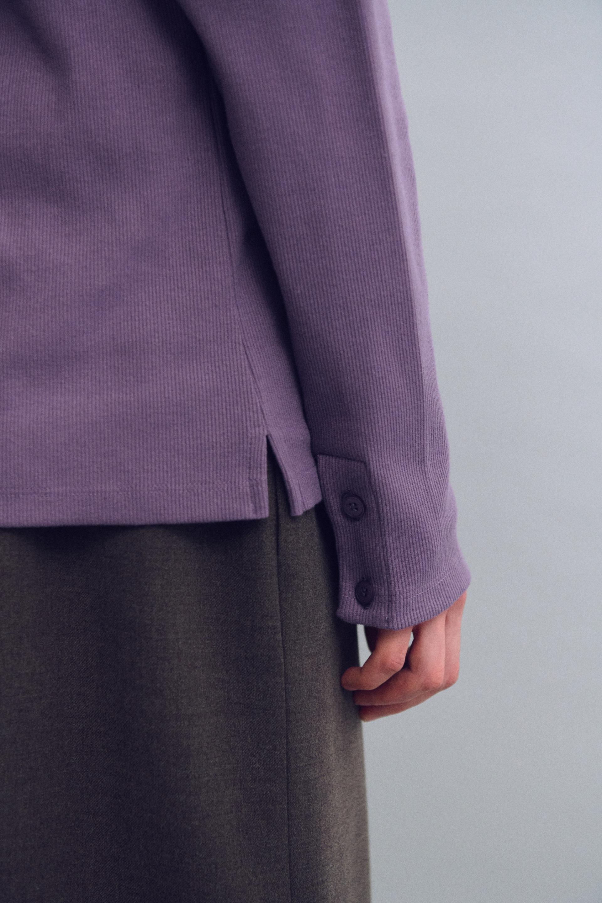alter deep henley t-shirt (mauve purple)