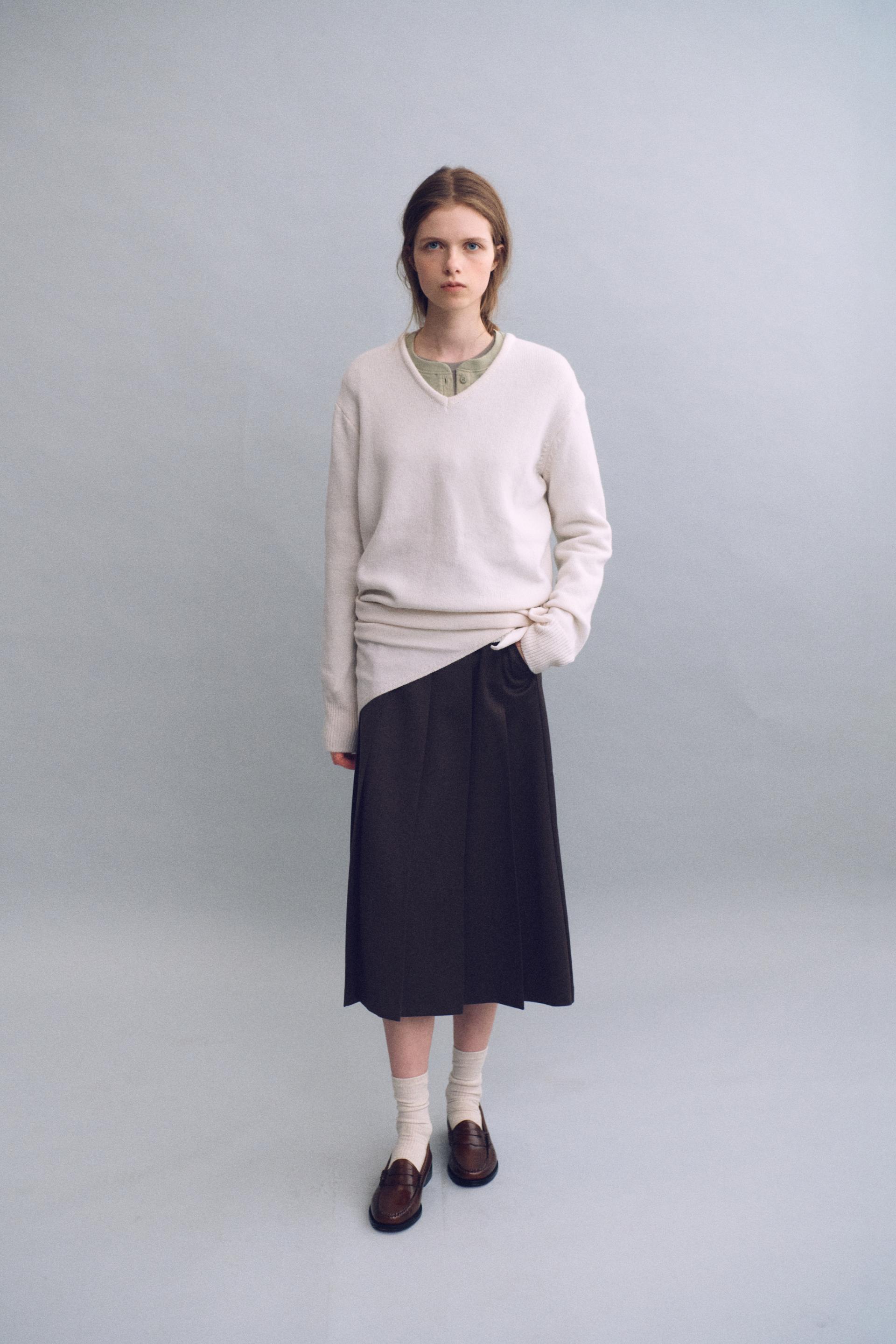 [7차 재입고 9/15 순차배송] double pocket pleats skirt (brown)