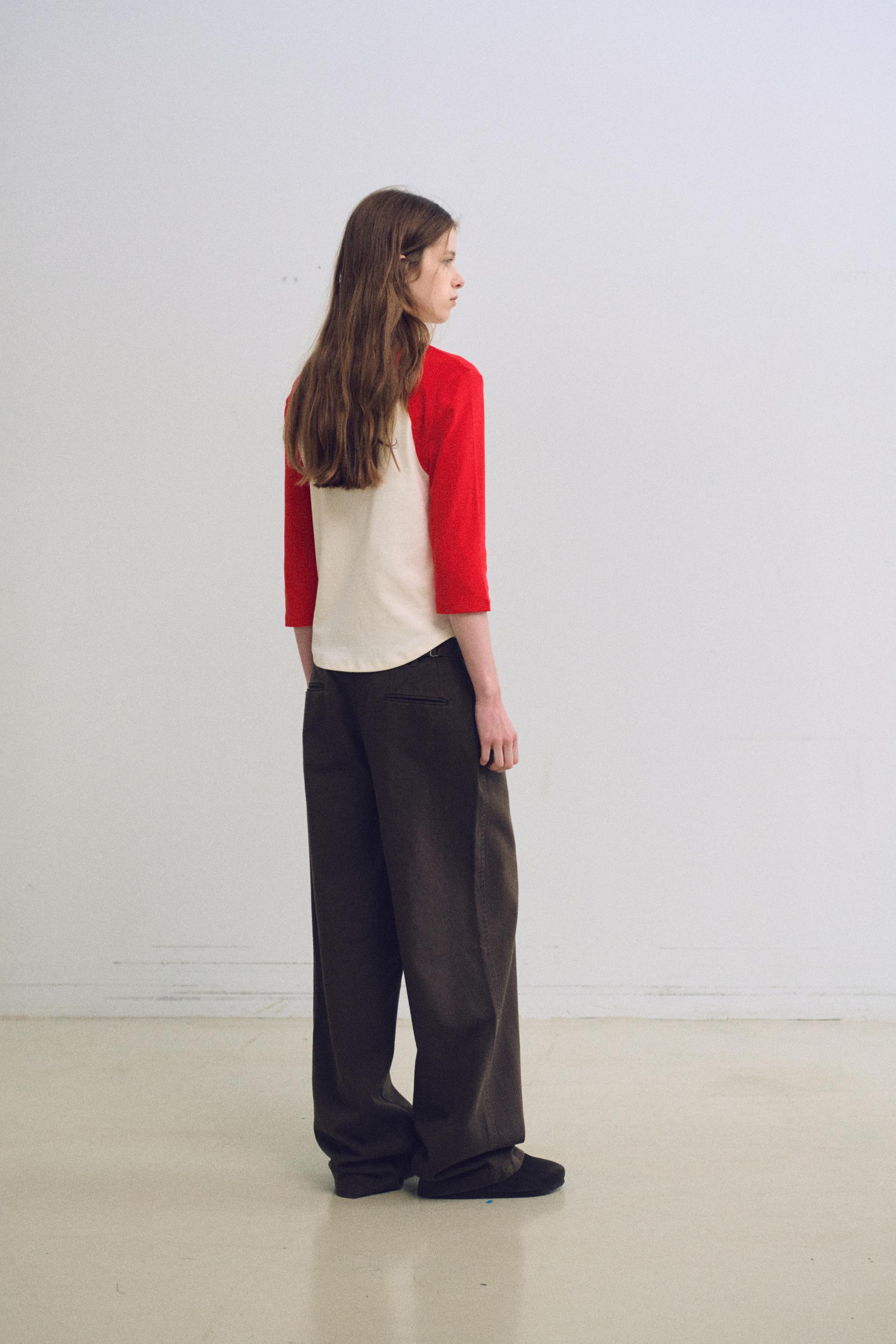 washed buckle pants (vintage brown)