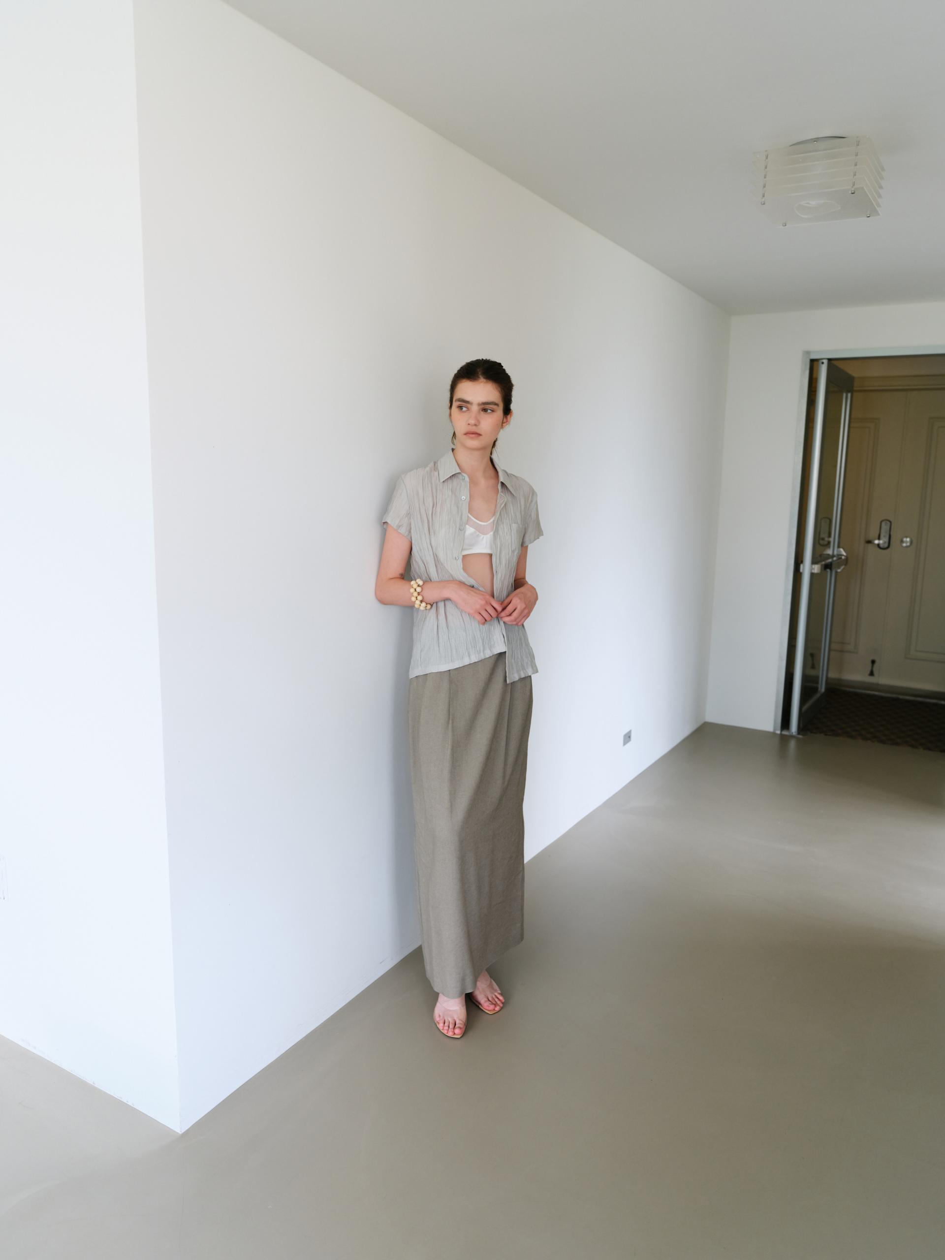 [5차 재입고] ripple half shirts (dusty mint)