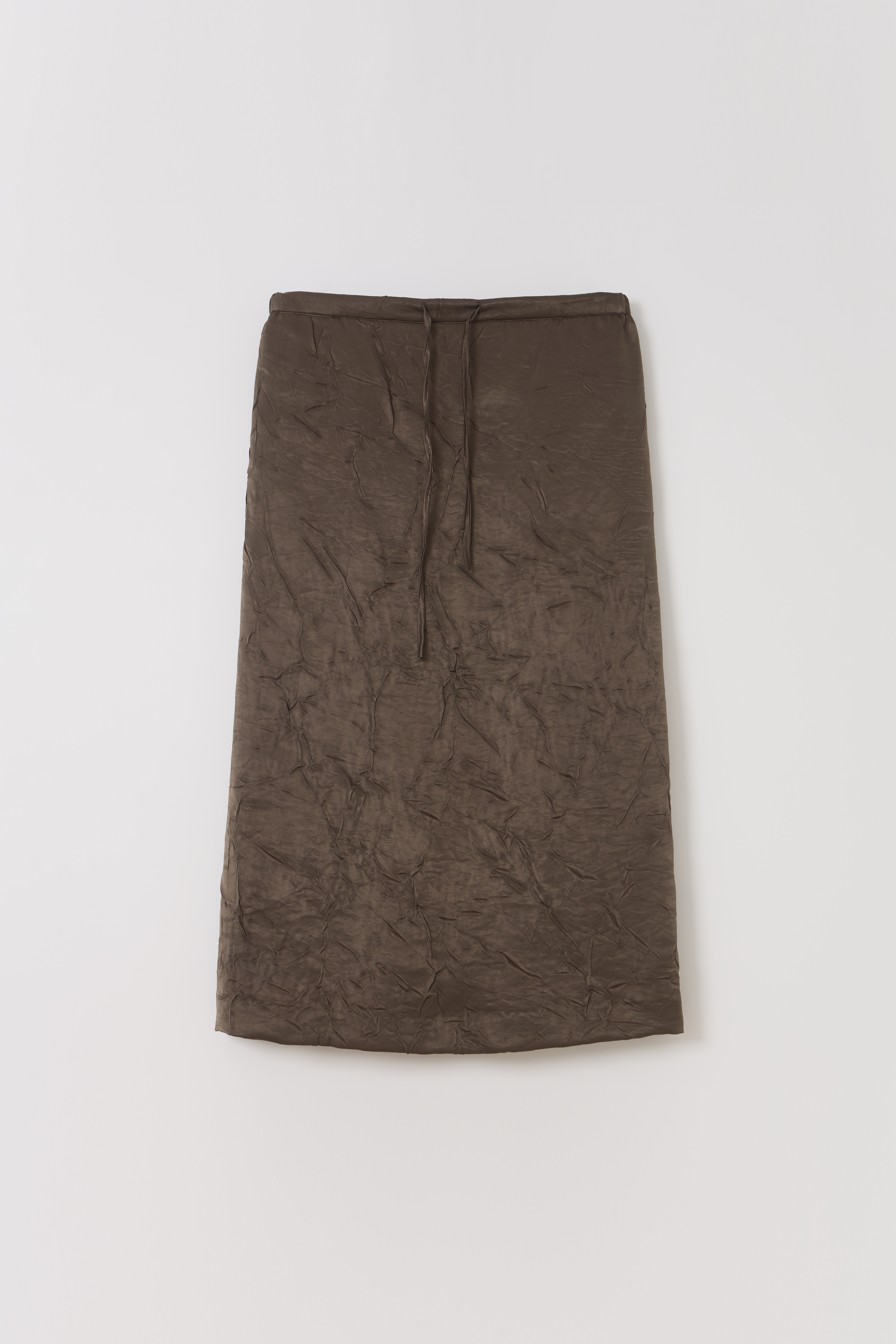 putty satin skirt (brown)