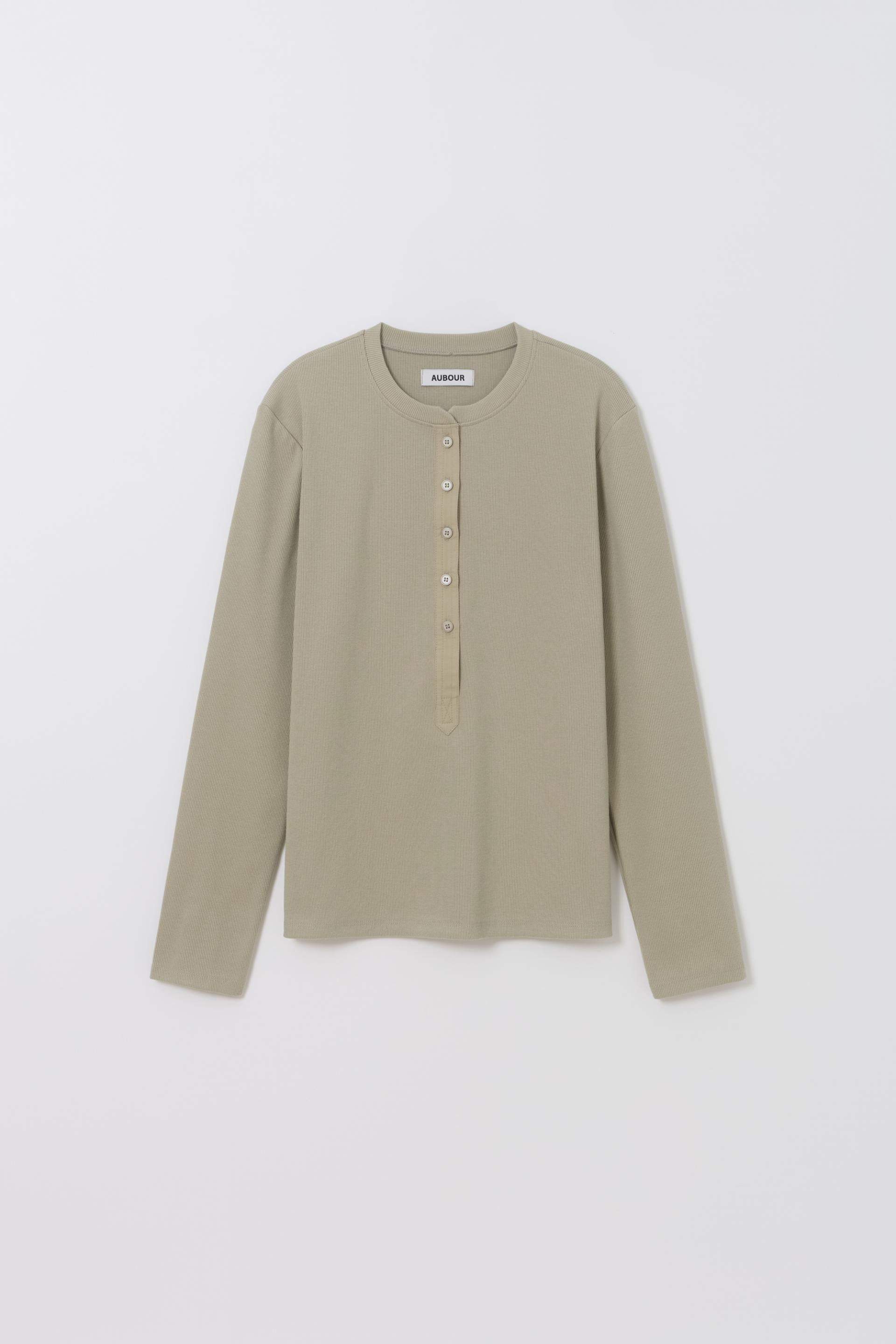alter deep henley t-shirt (dusty mint)