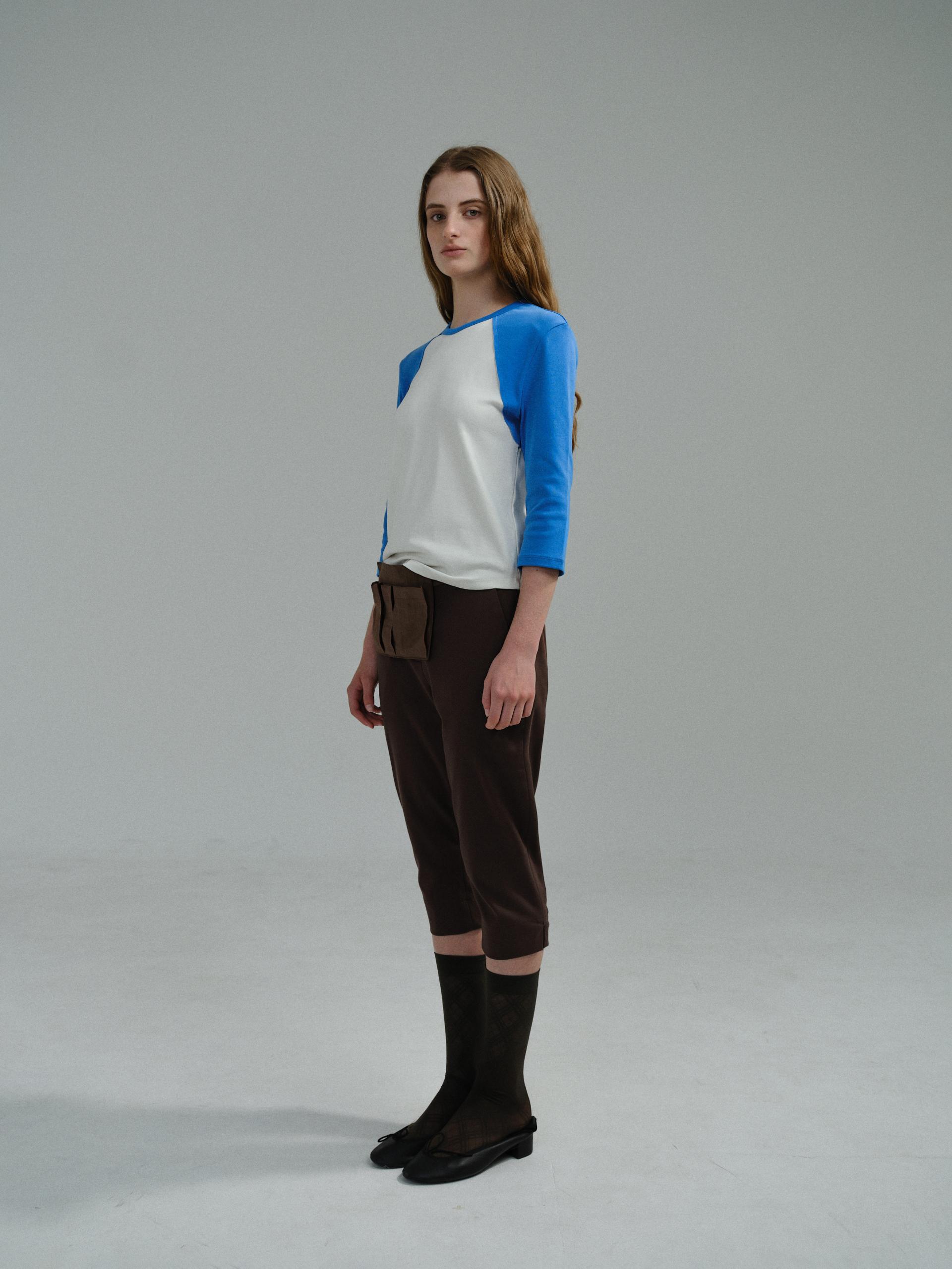 raw raglan t-shirt (blue)