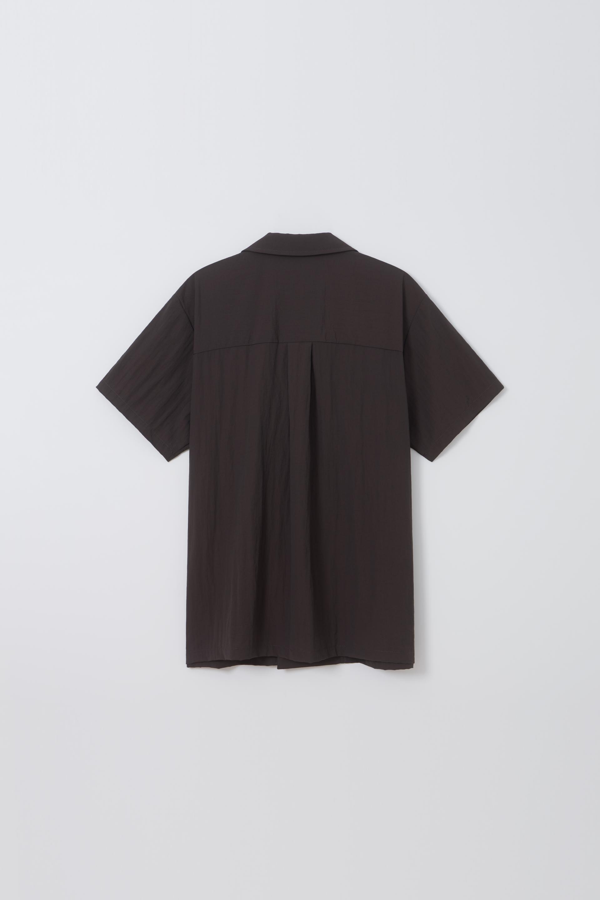 overlap half shirt (brown)