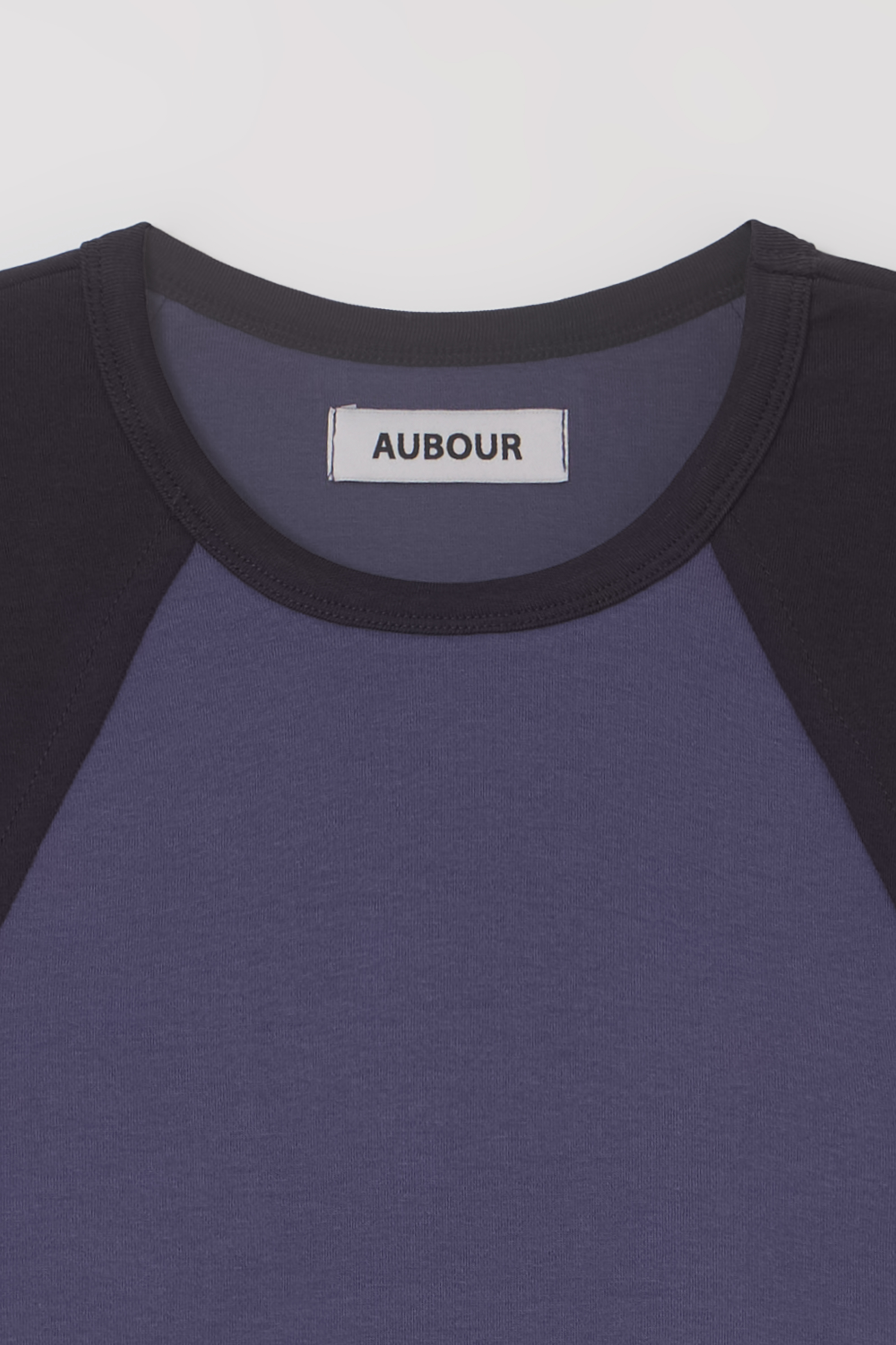 raw raglan t-shirt (charcoal navy)